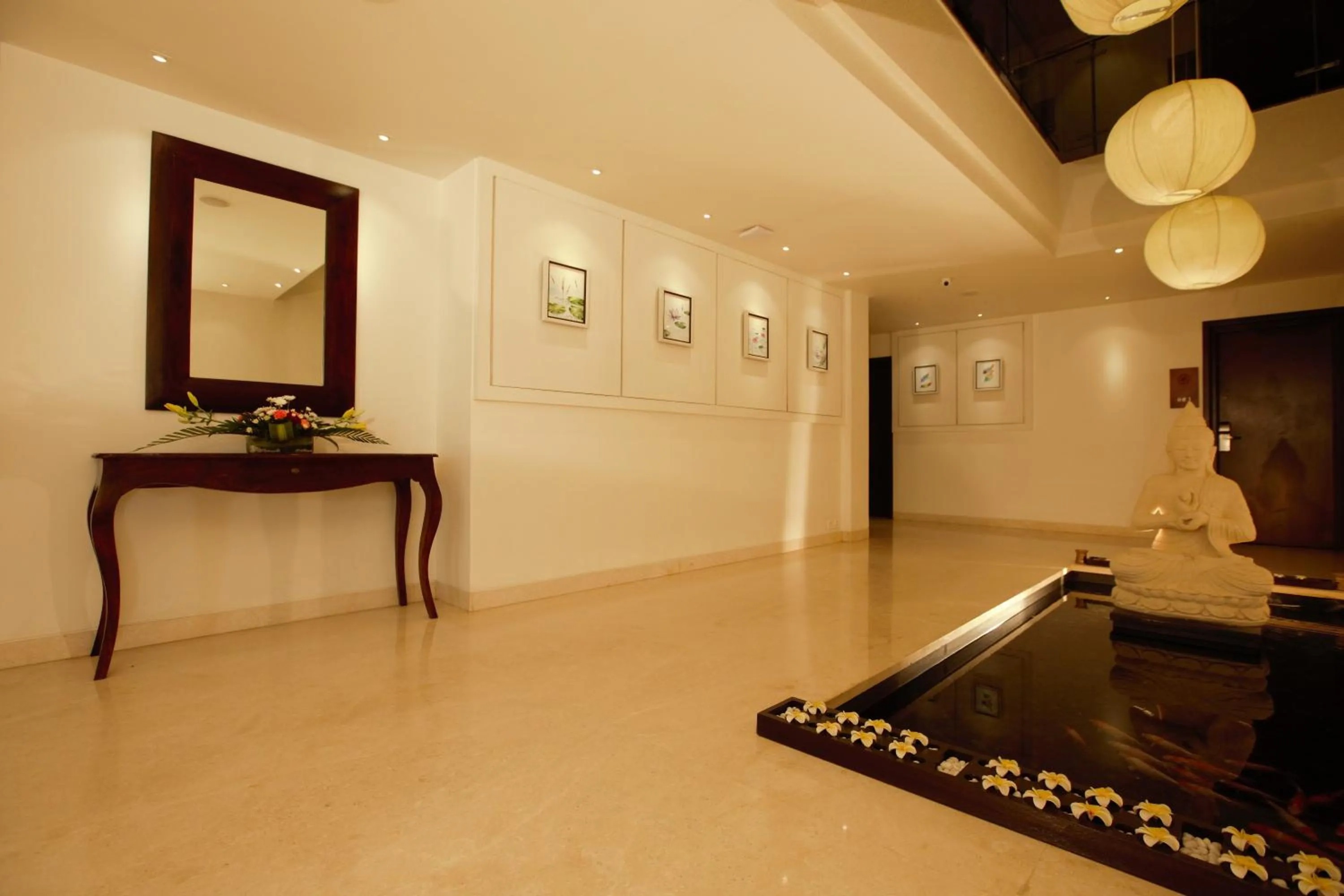 Decorative detail in Temple Tree Hotel