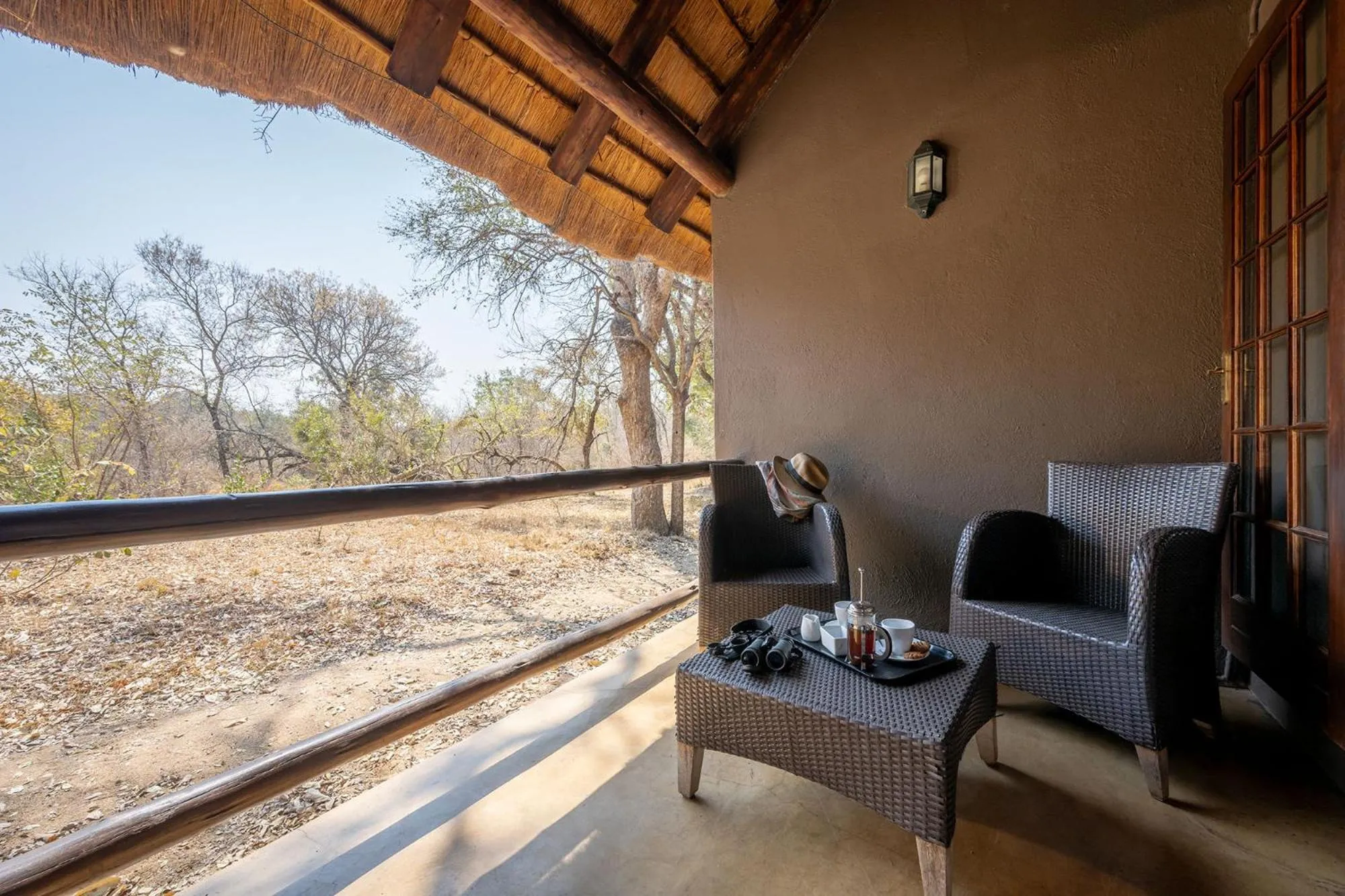 Patio in Karongwe- Shiduli Safari Lodge