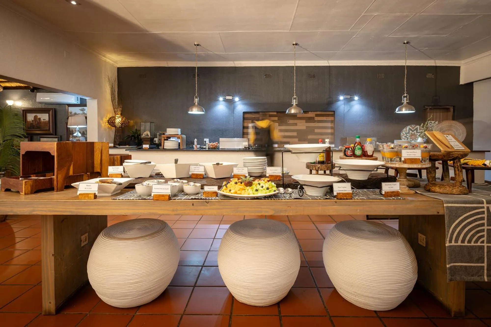 Buffet breakfast in Karongwe- Shiduli Safari Lodge