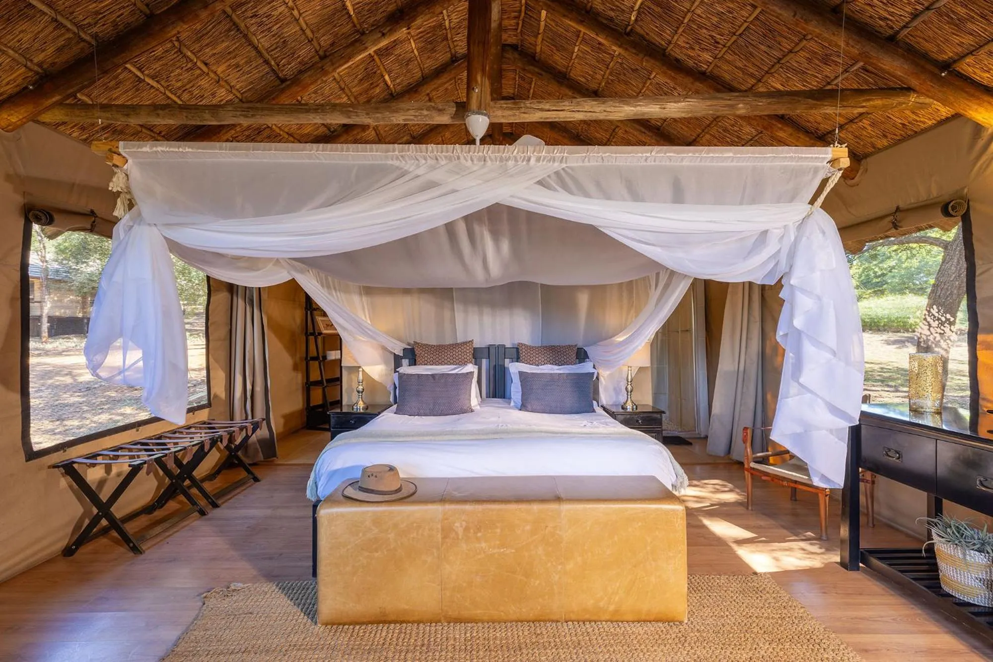 Bed in Karongwe - Chisomo Safari Camp