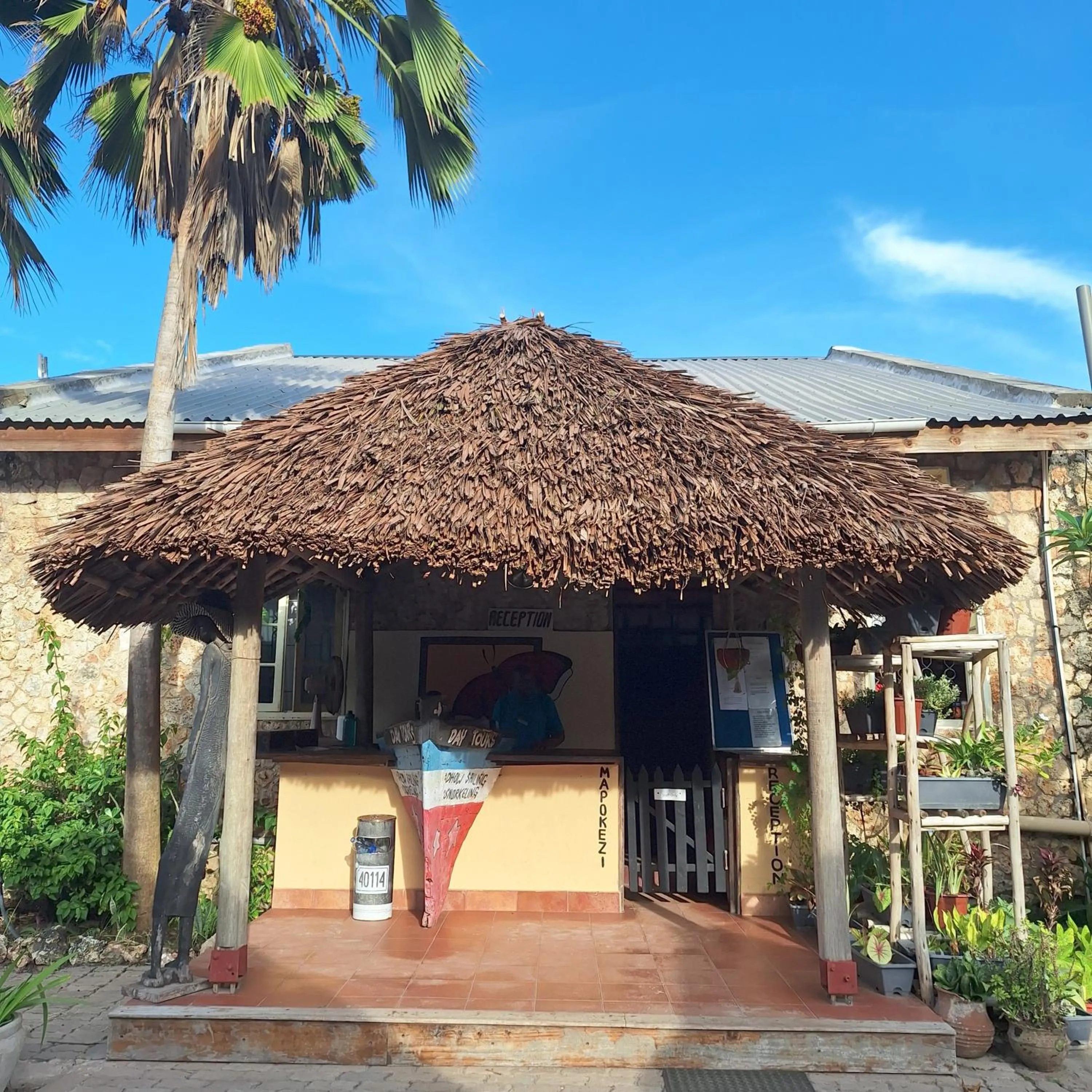 Facade/entrance in Kipepeo Beach and Village