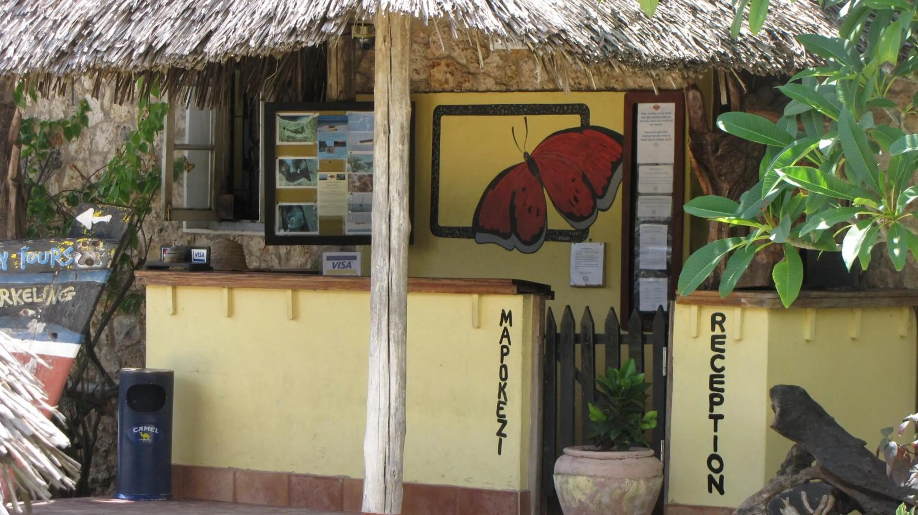 Lobby or reception in Kipepeo Beach and Village