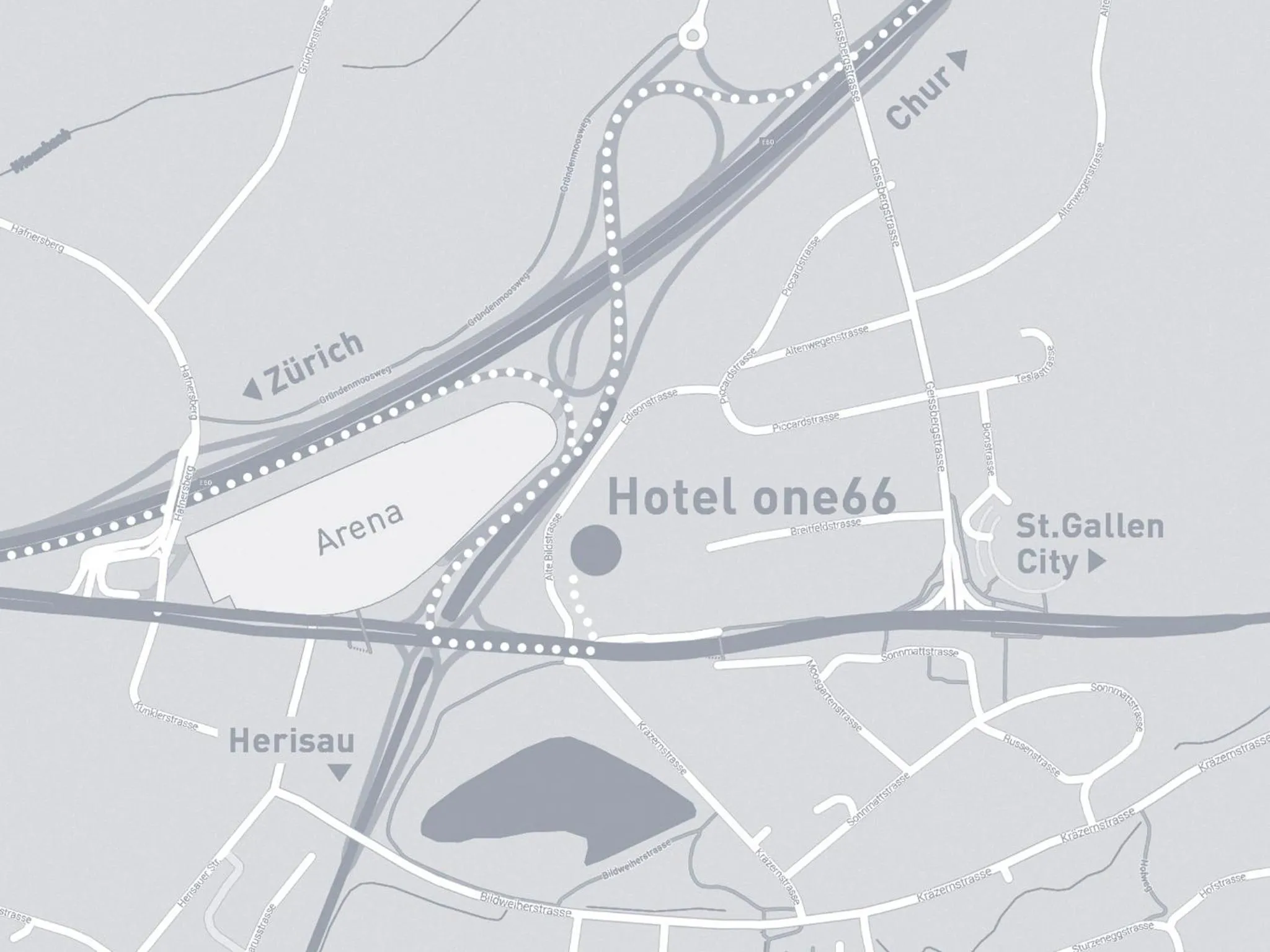 Property building in Hotel one66 (free parking garage)