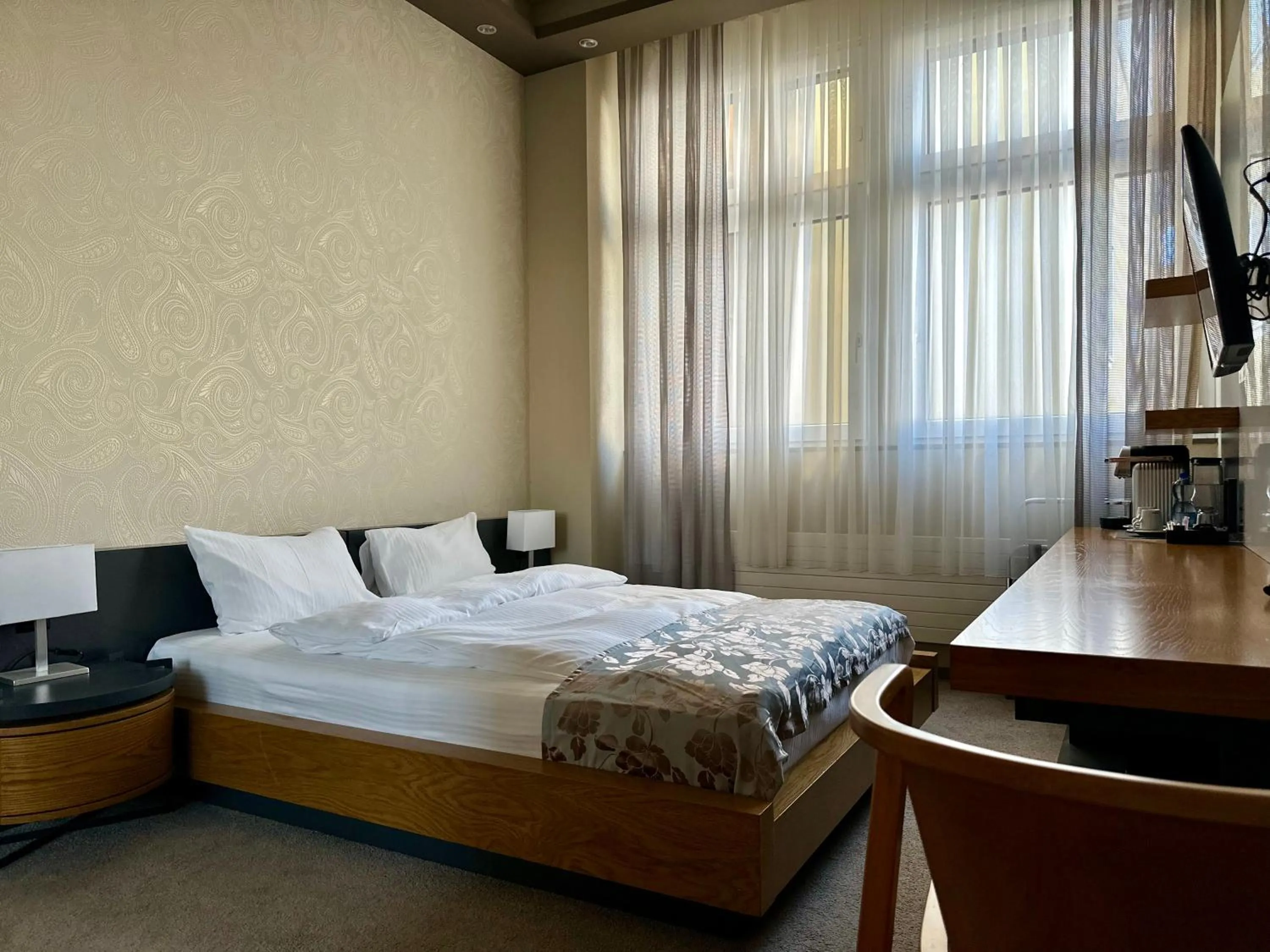 Bed in Plaza Hotel Winterthur