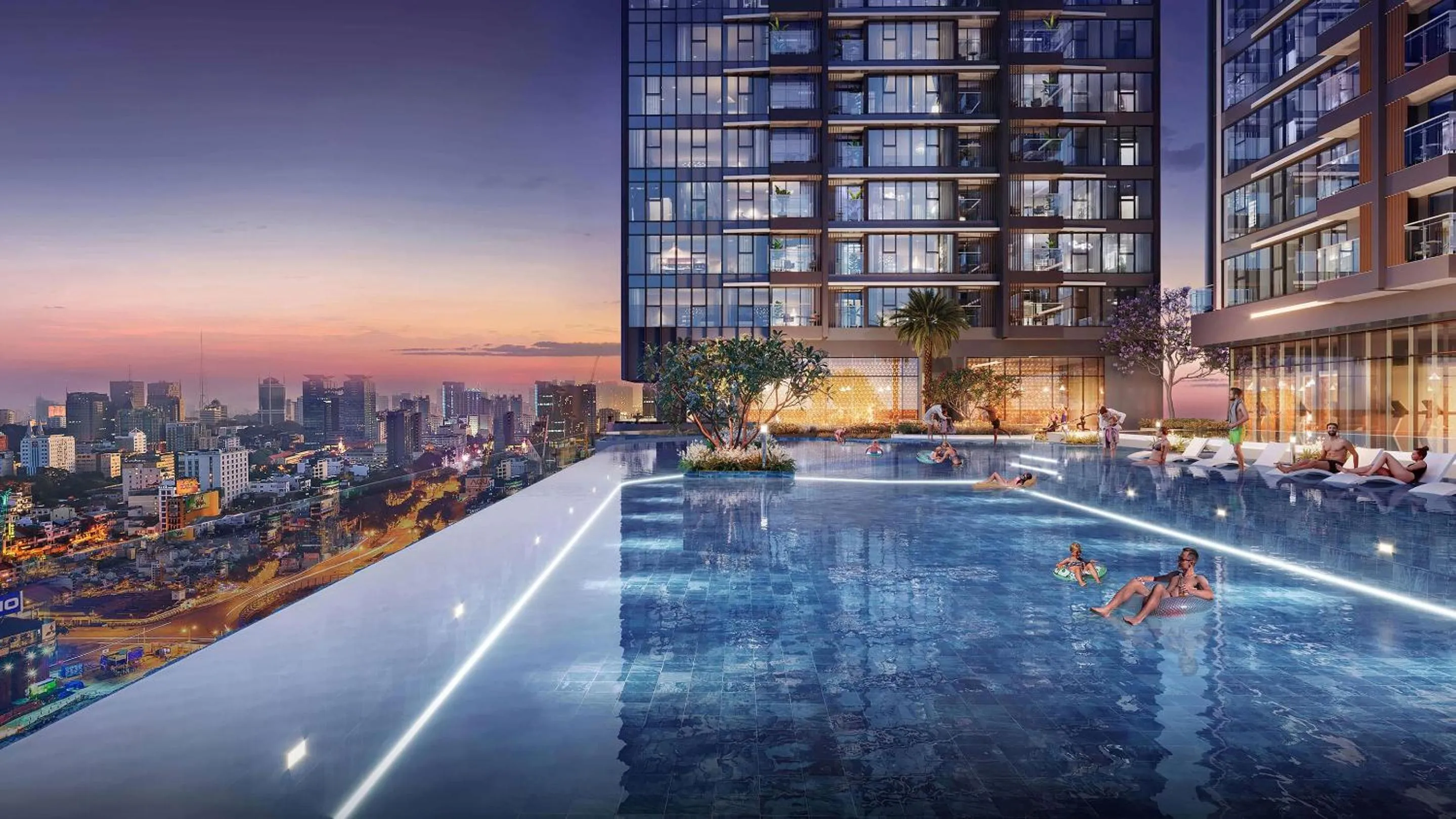 Swimming pool in Lancaster Legacy Hotel & Apartments