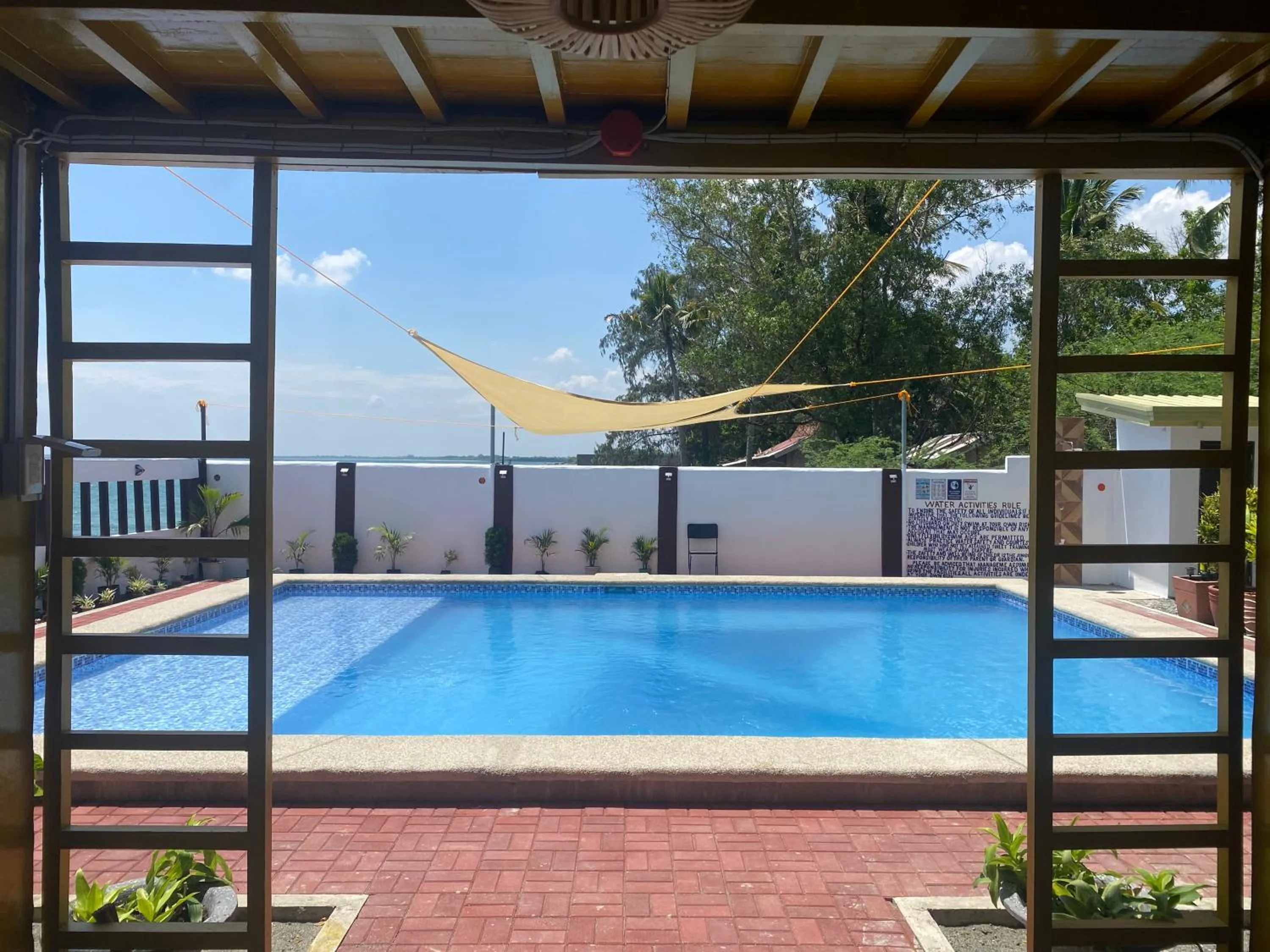 Pool view in Olana Bed and Breakfast