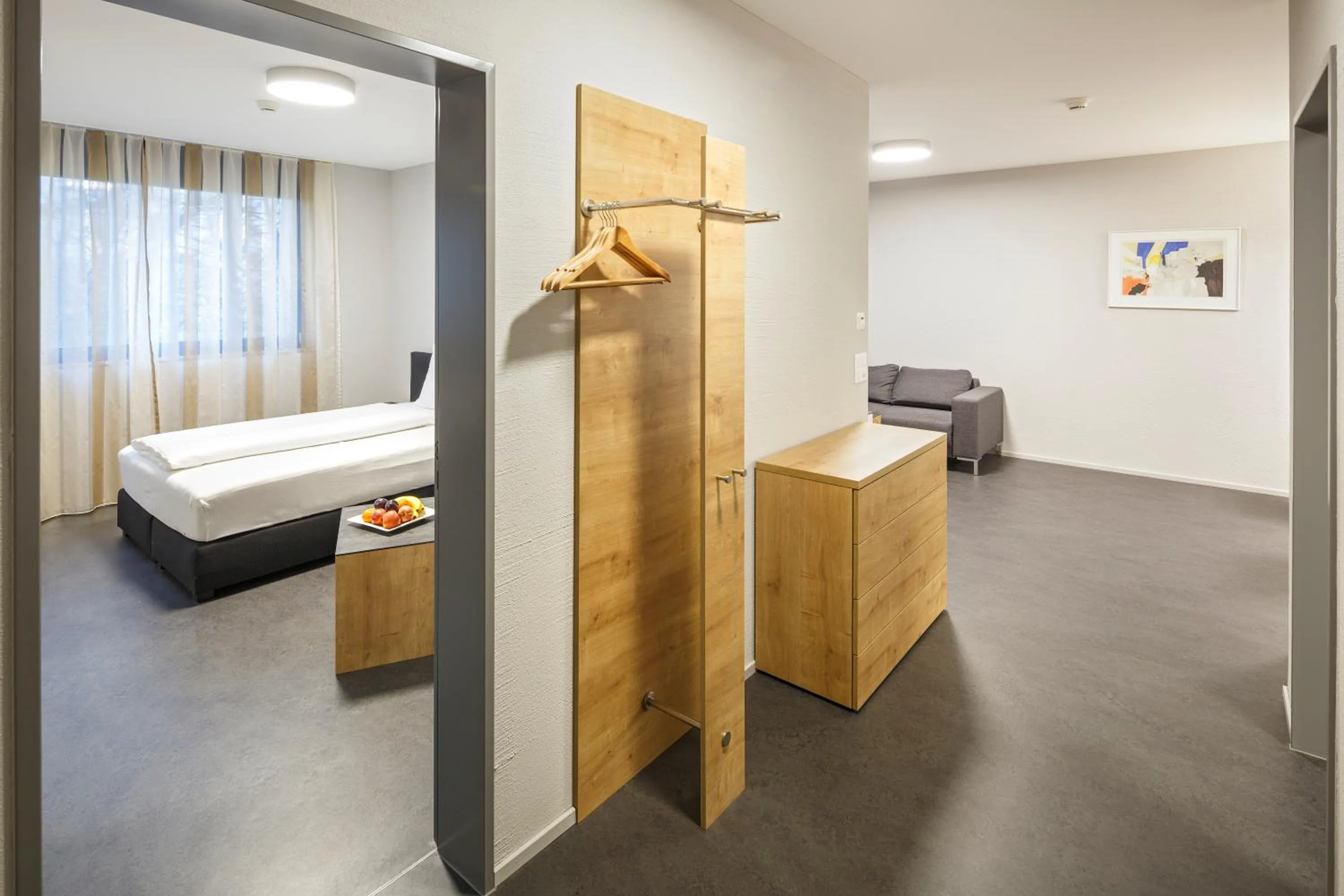 Bed in Aparthotel-aarau-WEST Swiss Quality