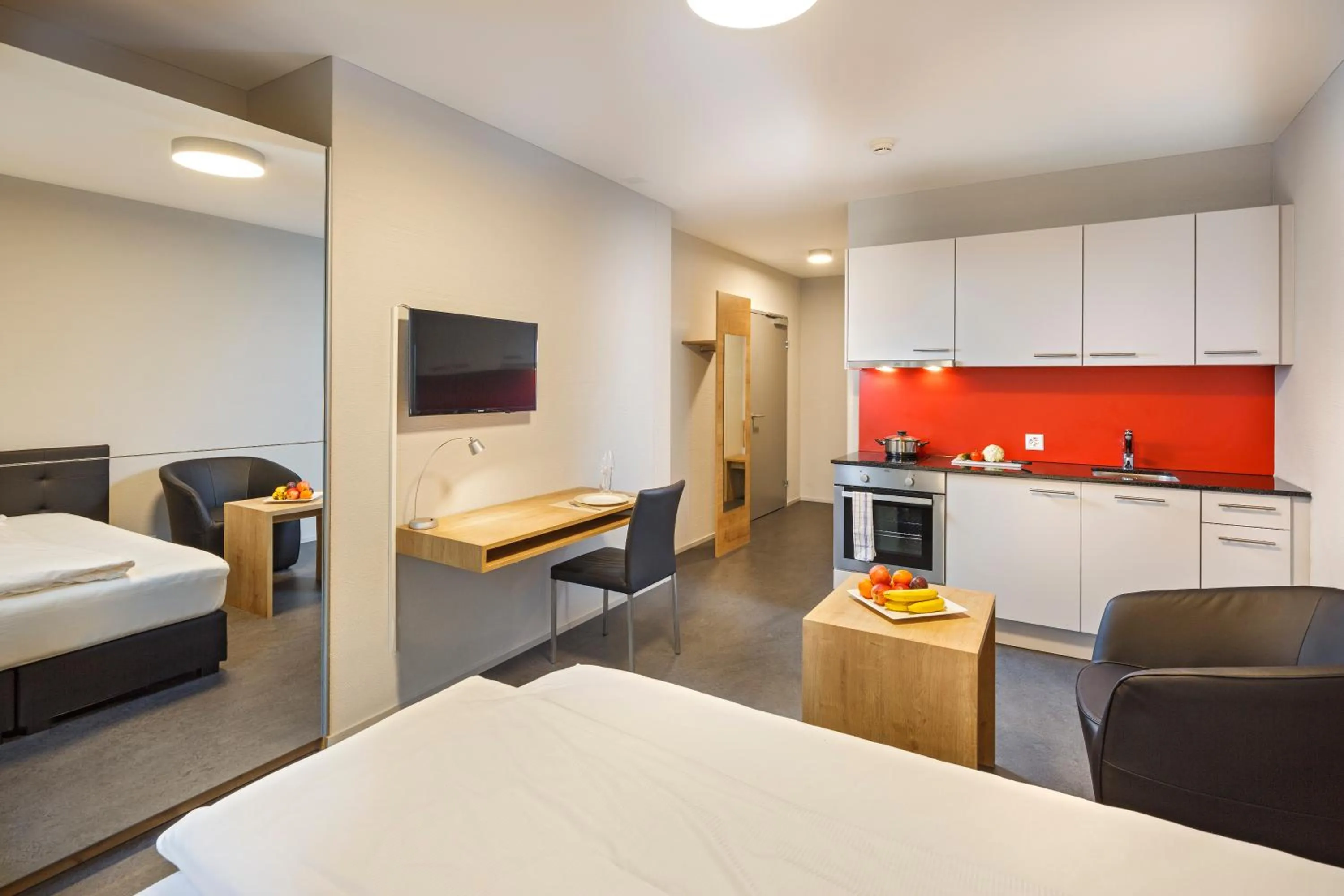 Bed in Aparthotel-aarau-WEST Swiss Quality