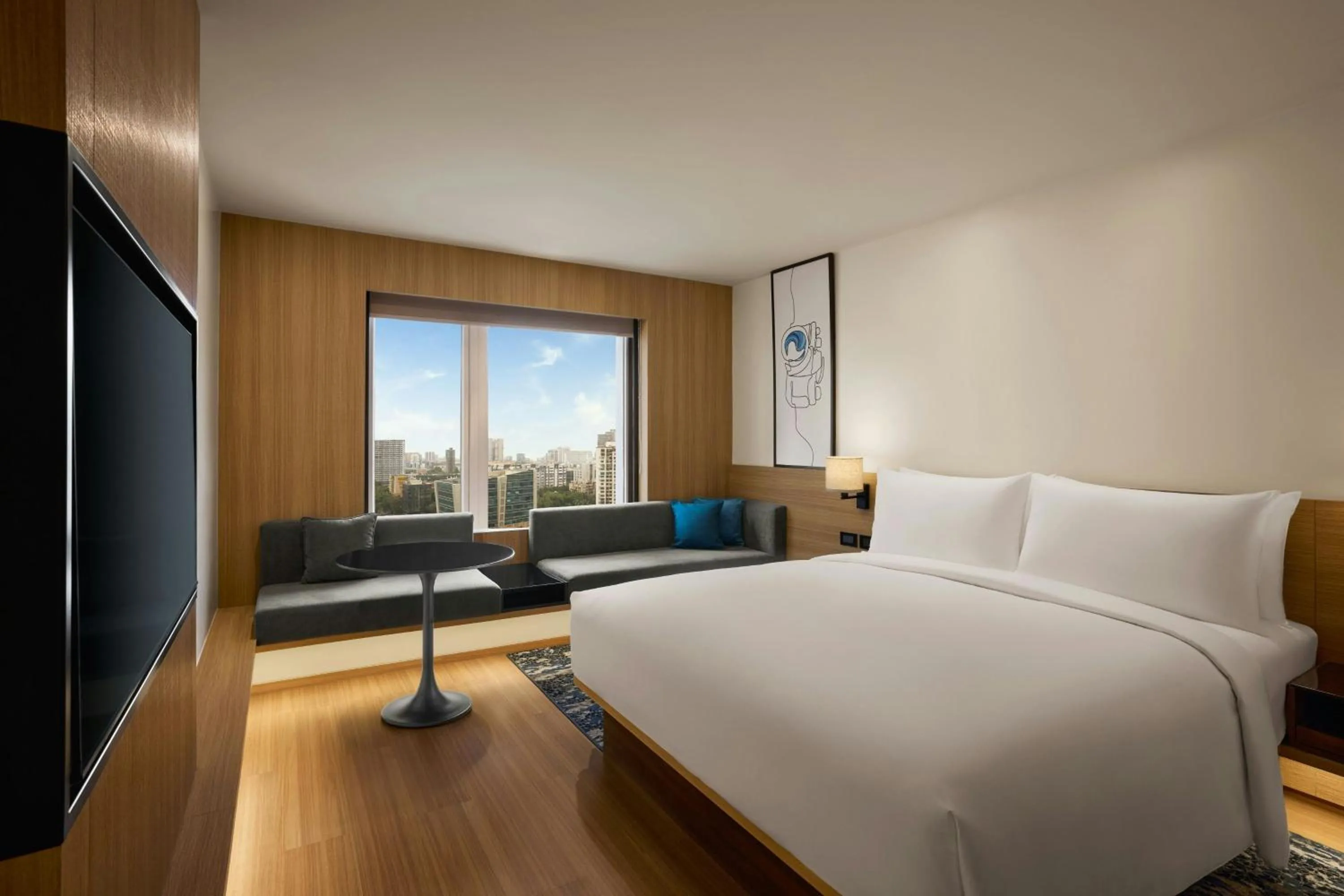 Photo of the whole room, Bed in Fairfield by Marriott Mumbai Andheri West