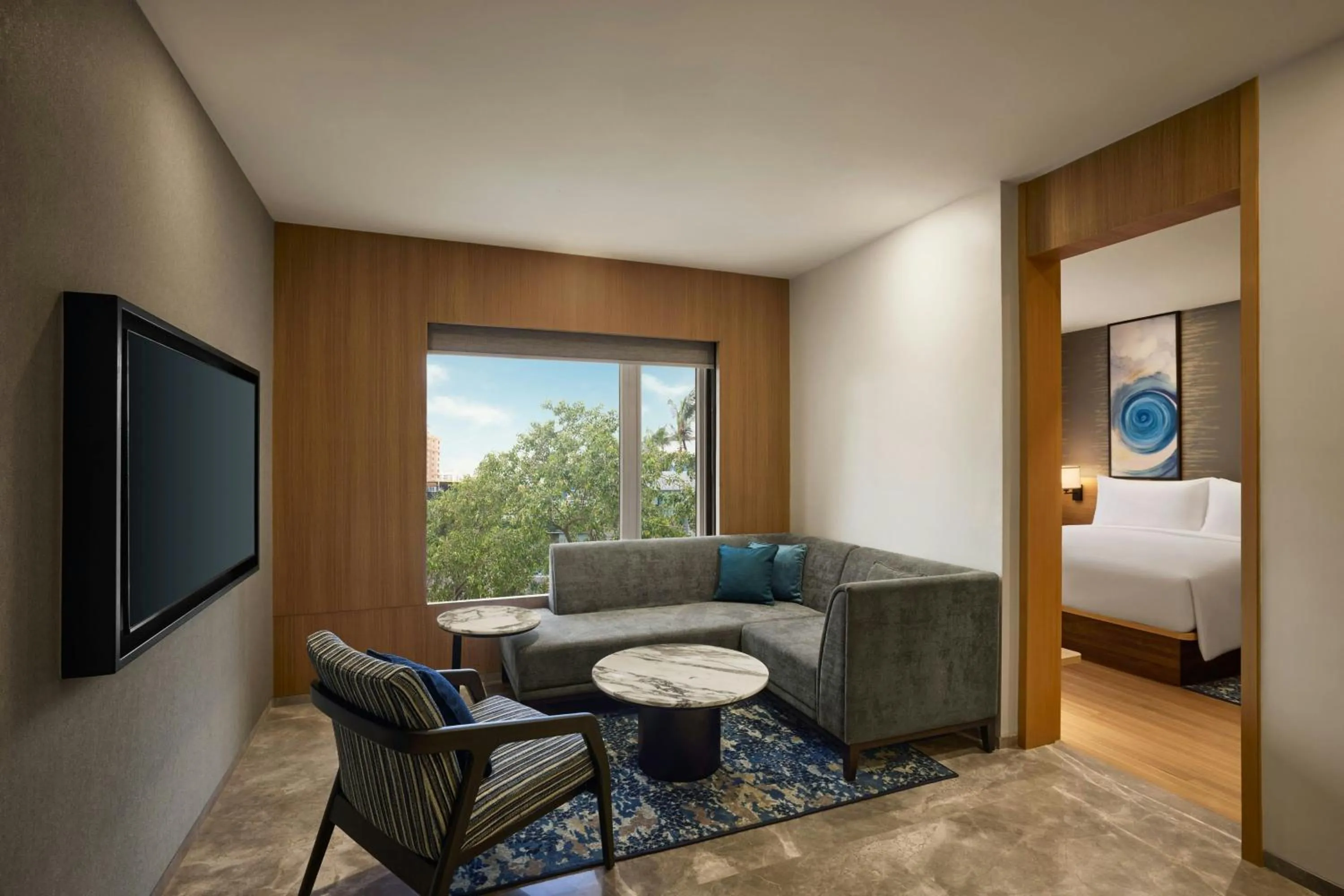 Living room, Bed in Fairfield by Marriott Mumbai Andheri West