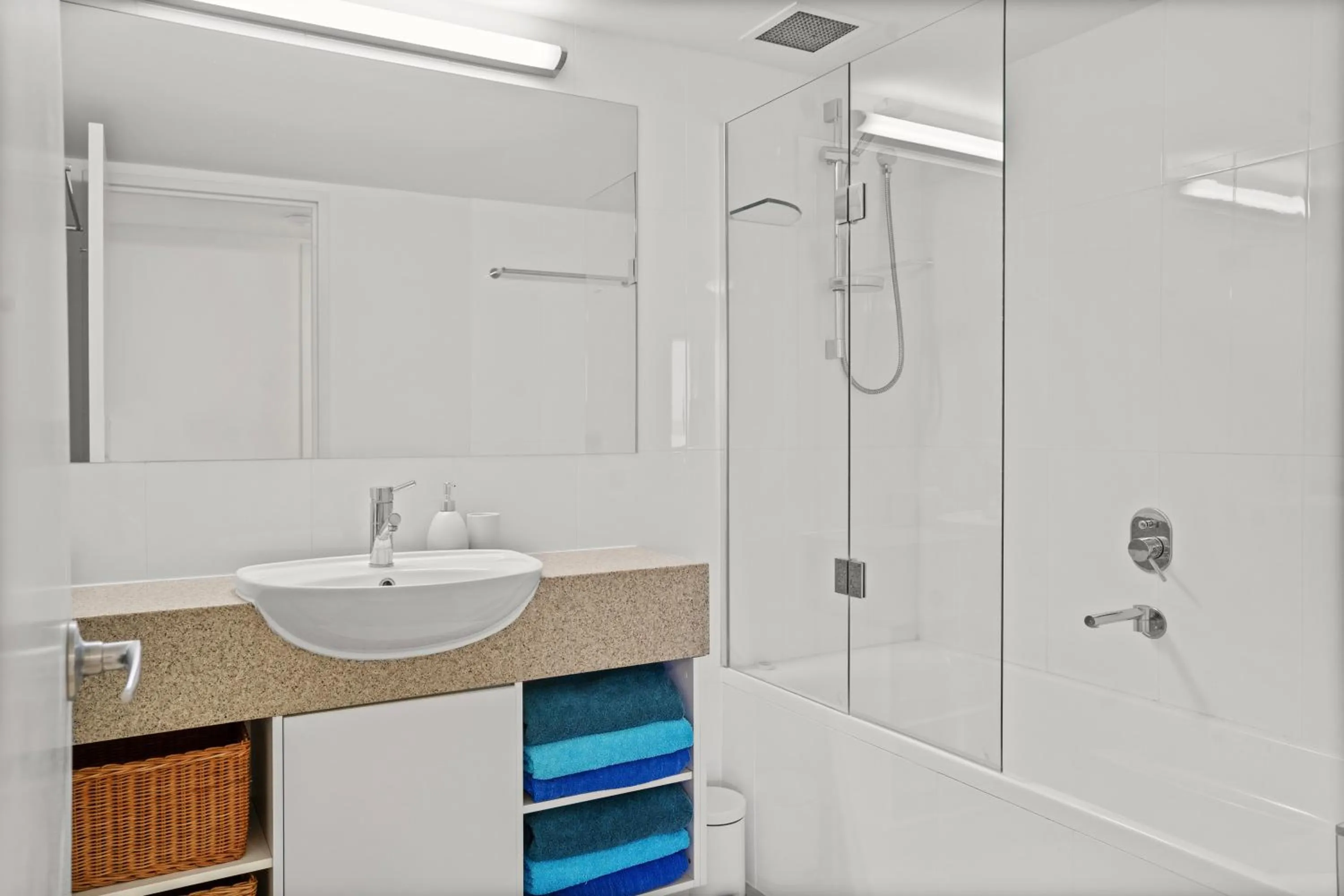 Bathroom in Burgess @ Kings Beach Apartments