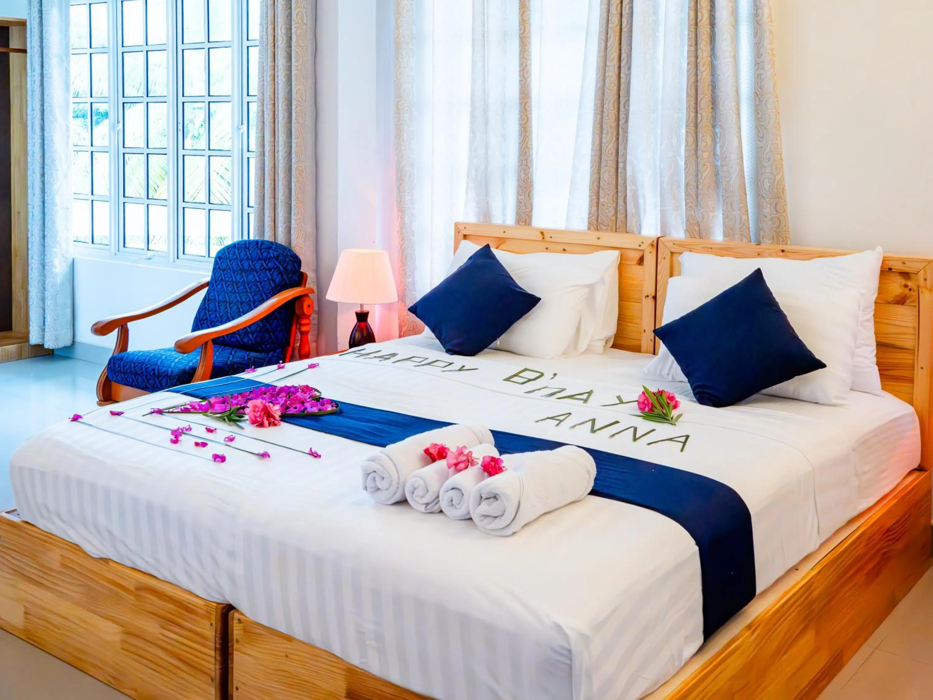 Bed in Biosphere Inn