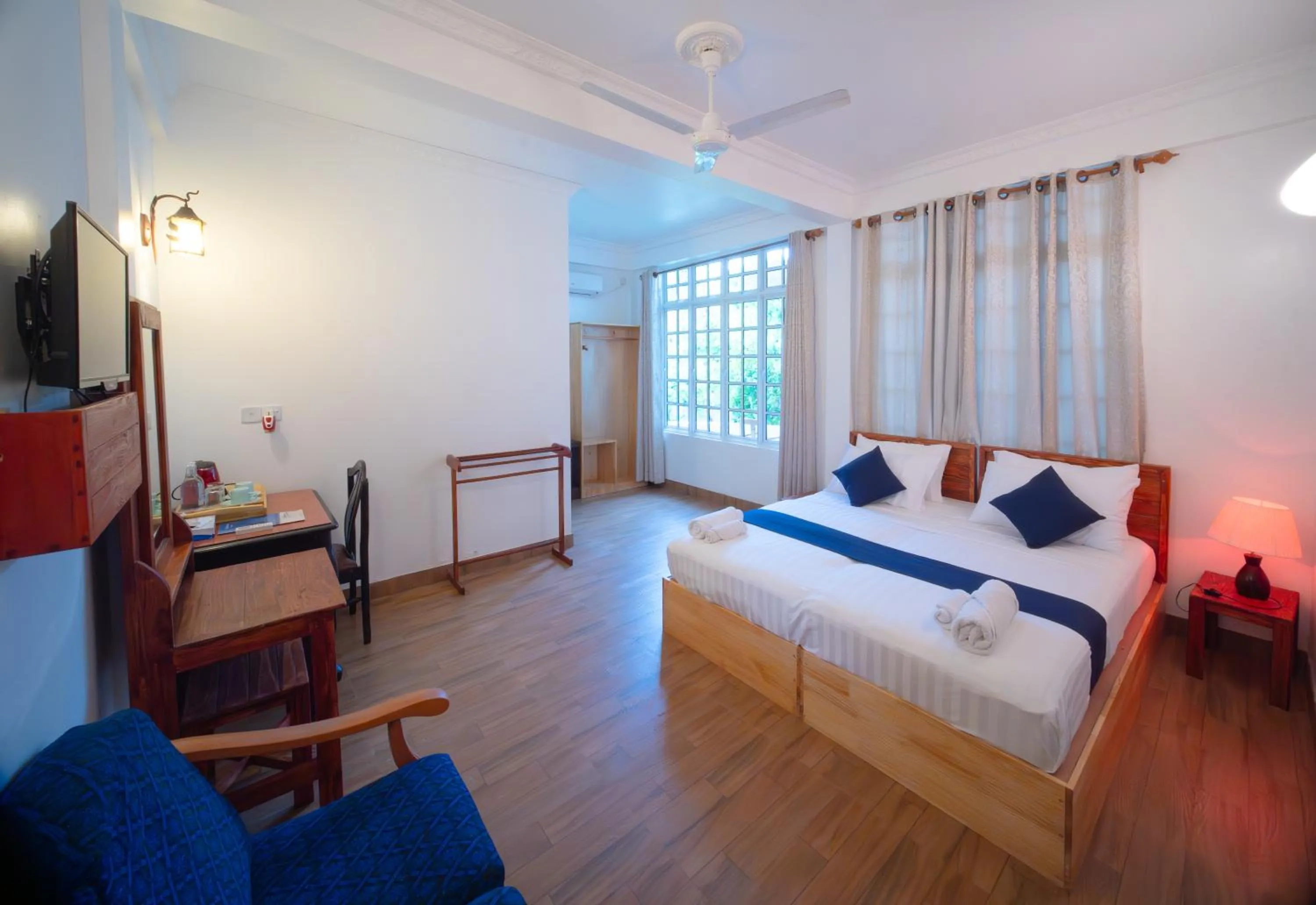 Bed in Biosphere Inn