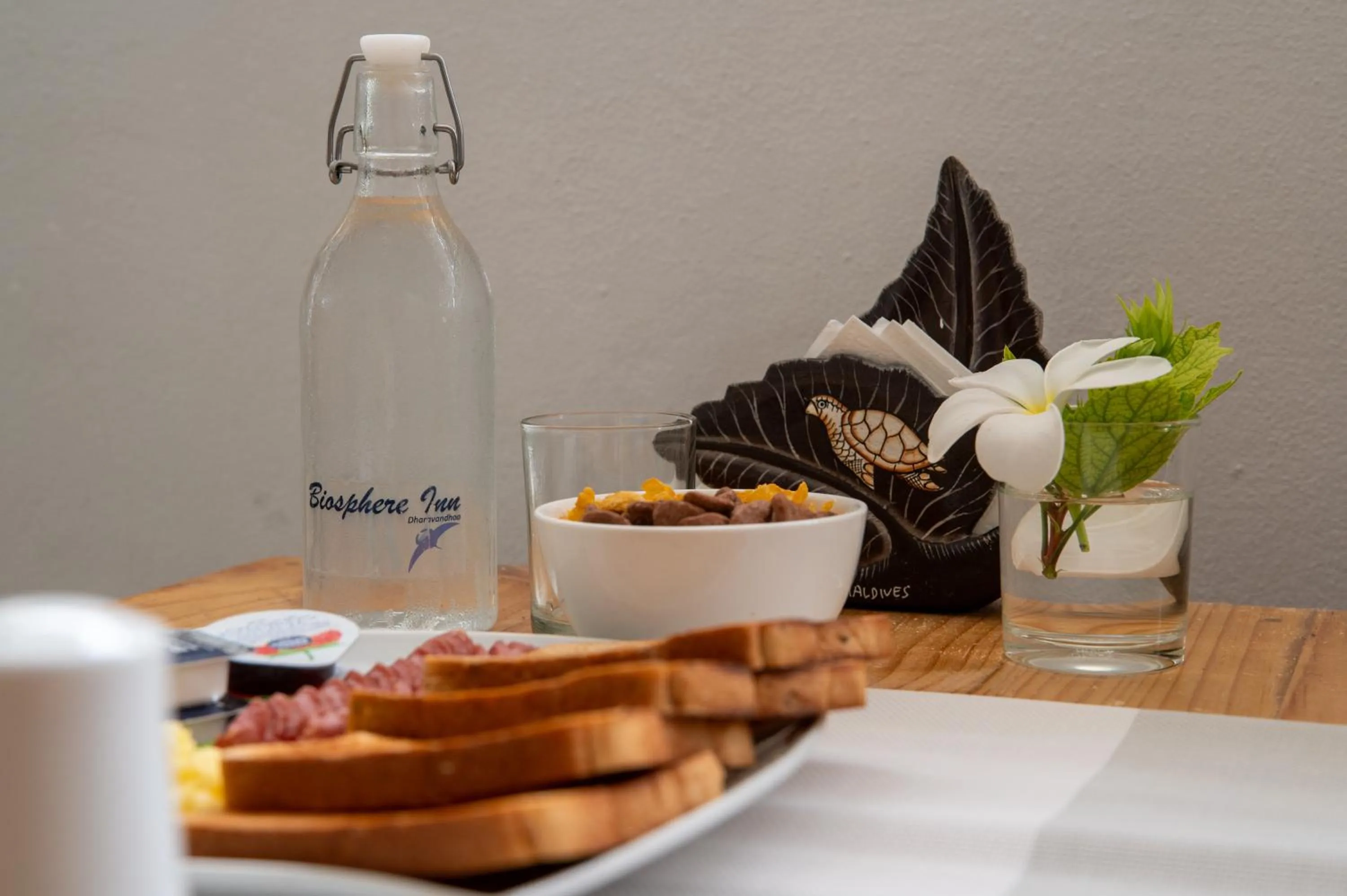 Continental breakfast in Biosphere Inn