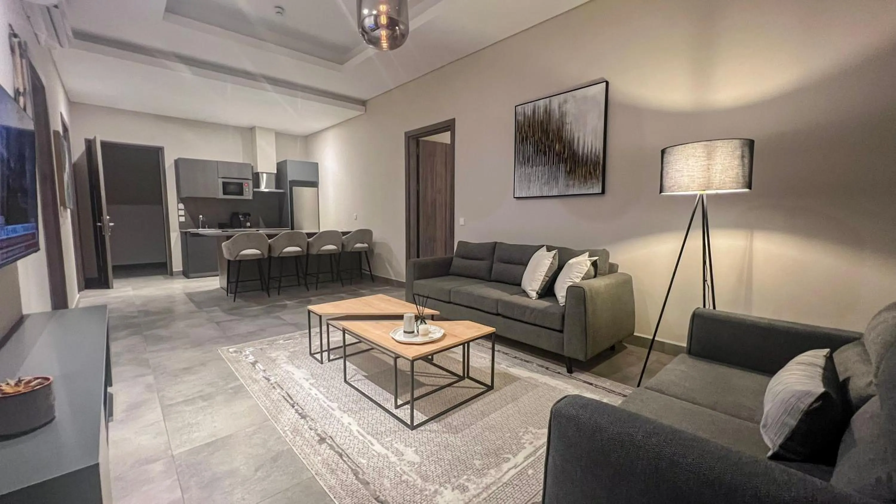 Kitchen or kitchenette in Anthonian Suites