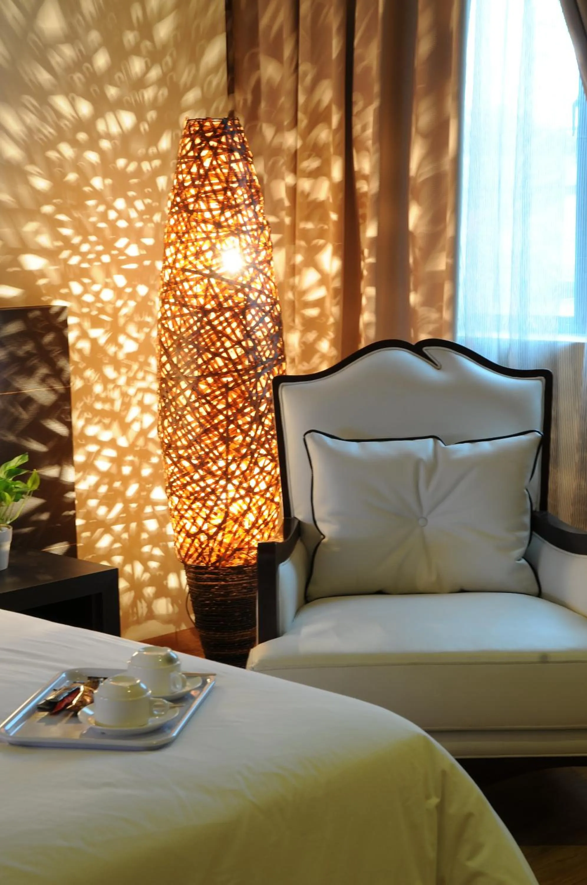 Seating area, Bed in Tanjung Villa