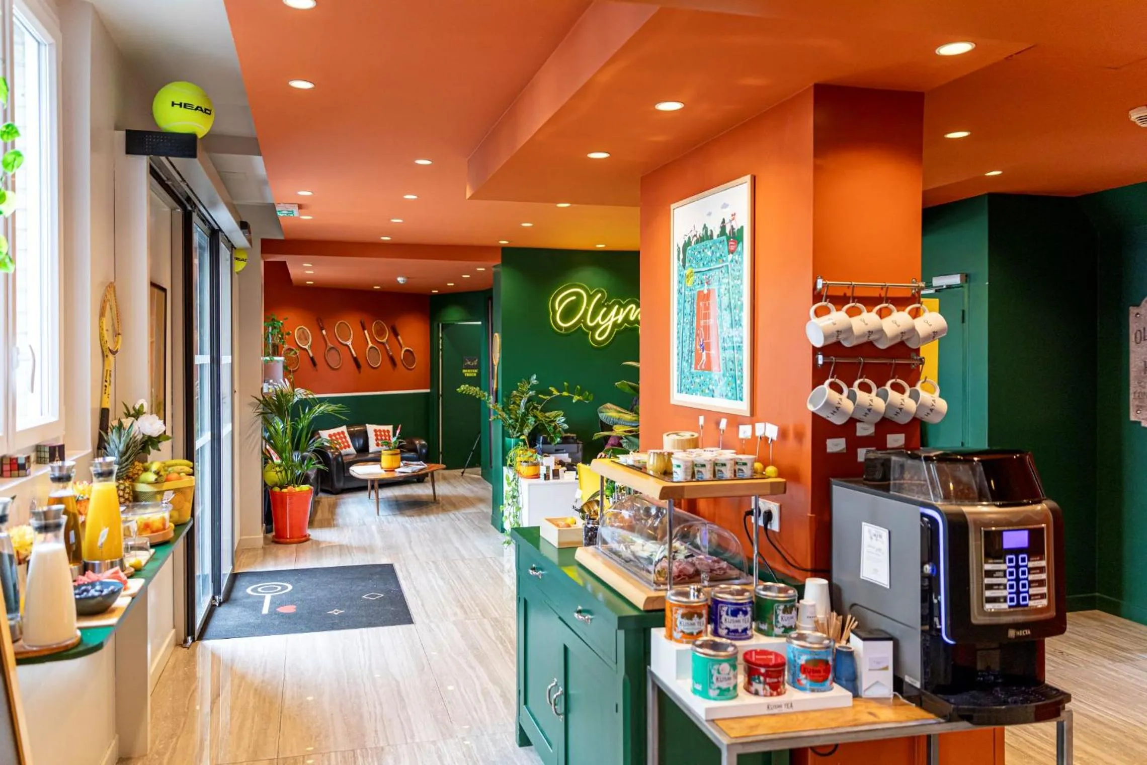 Lobby or reception in Hotel Olympic Paris Boulogne by Patrick Hayat