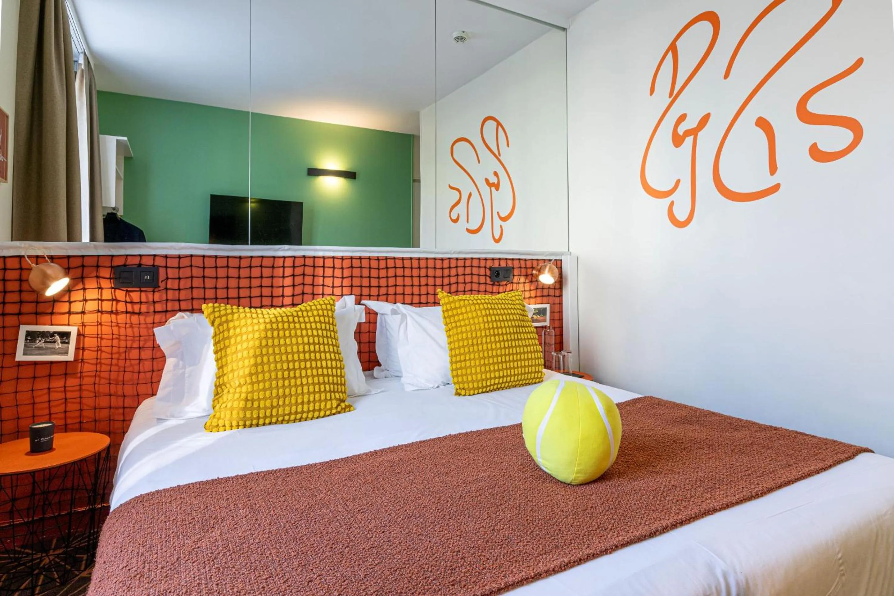 Bed in Hotel Olympic Paris Boulogne by Patrick Hayat