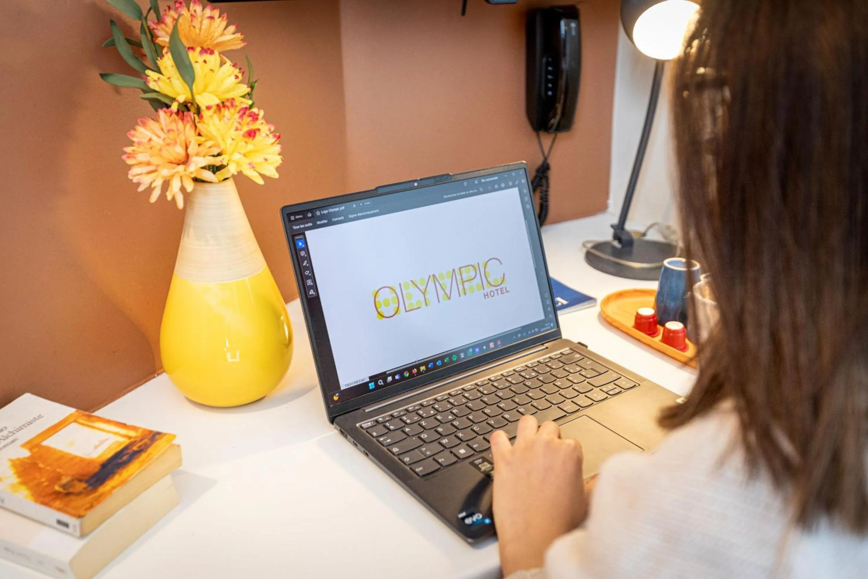 Bedroom in Hotel Olympic Paris Boulogne by Patrick Hayat