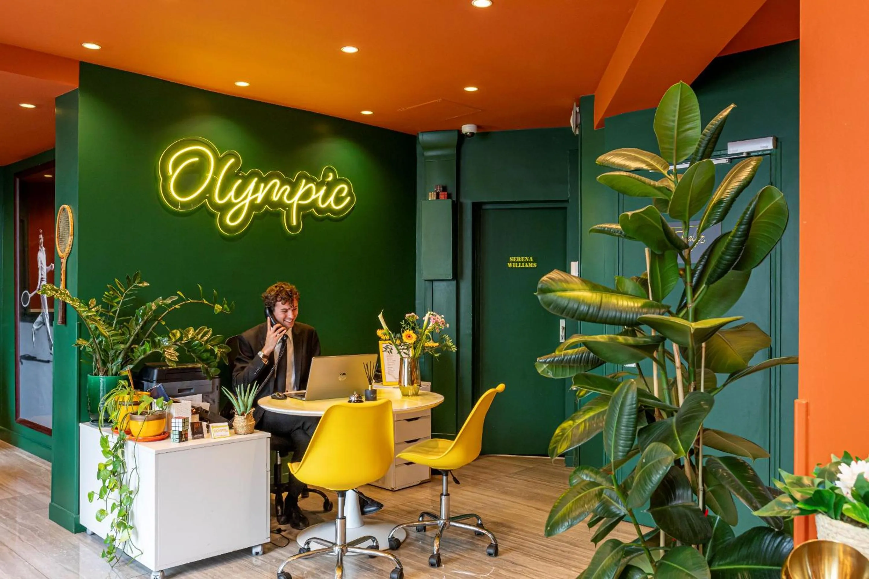 Lobby or reception in Hotel Olympic Paris Boulogne by Patrick Hayat