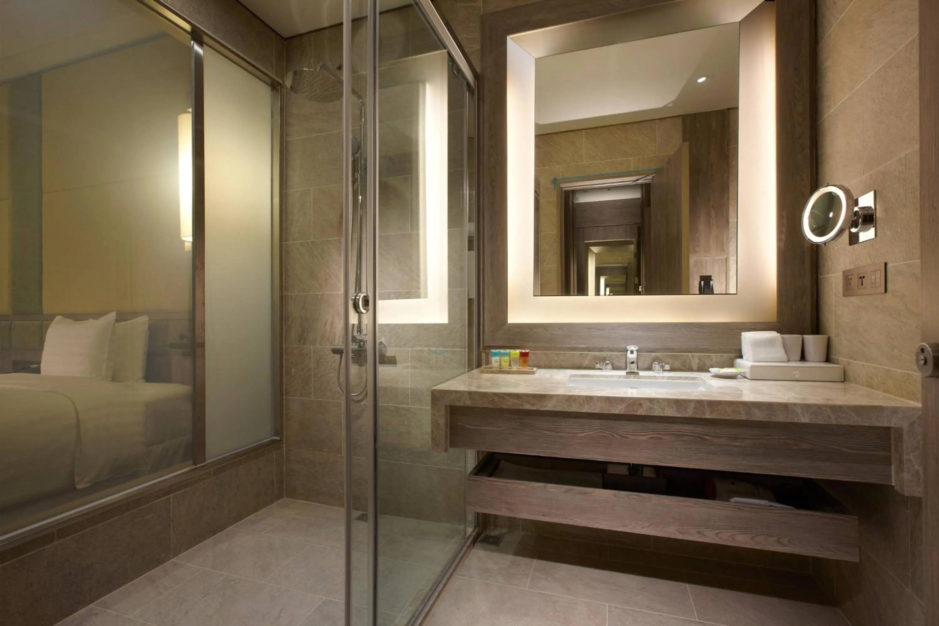 Bathroom, Bed in Four Points By Sheraton Penghu