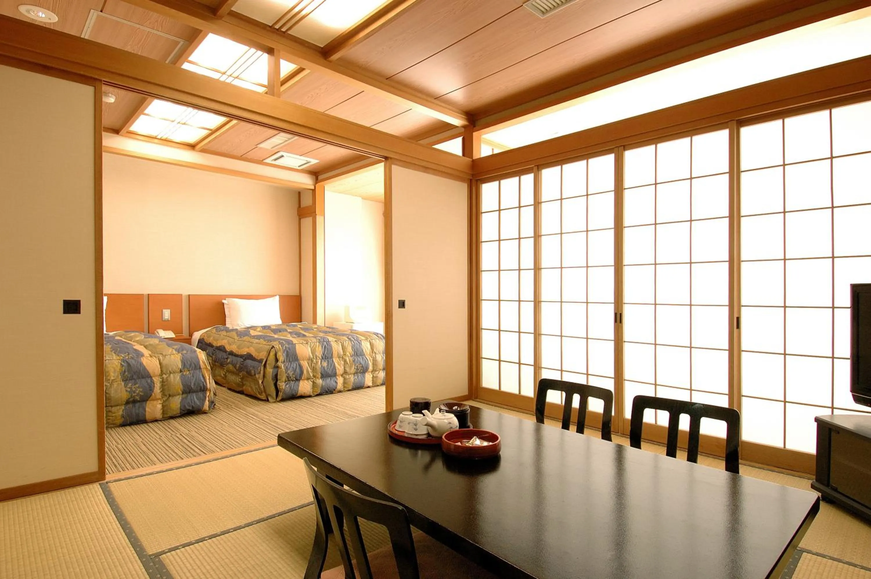 Photo of the whole room, Bed in Zekkeino Yado Inubohsaki Hotel