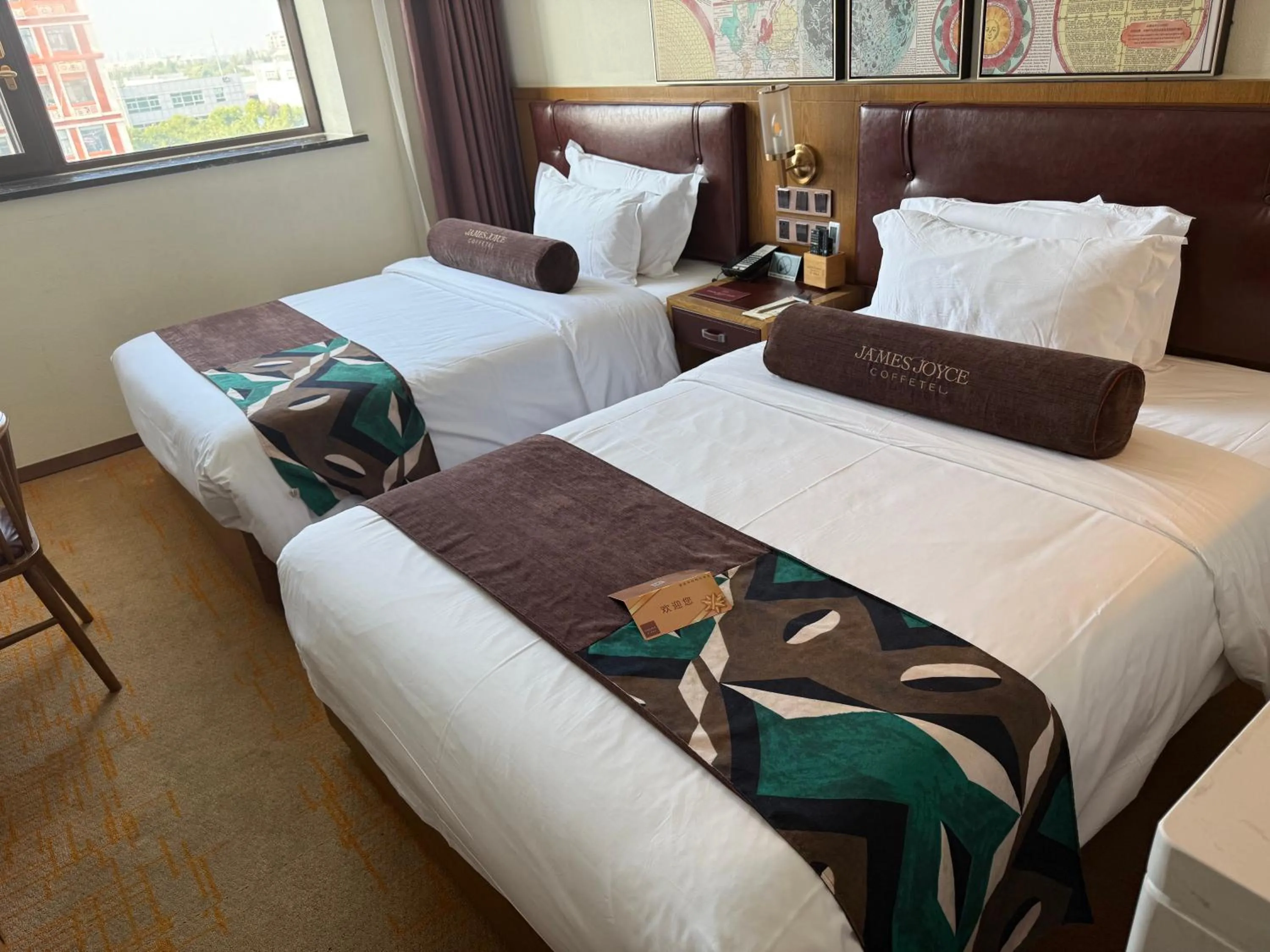 Bed in James Joyce Coffetel Beijing Yizhuang Development Zone Yicheng Times Square