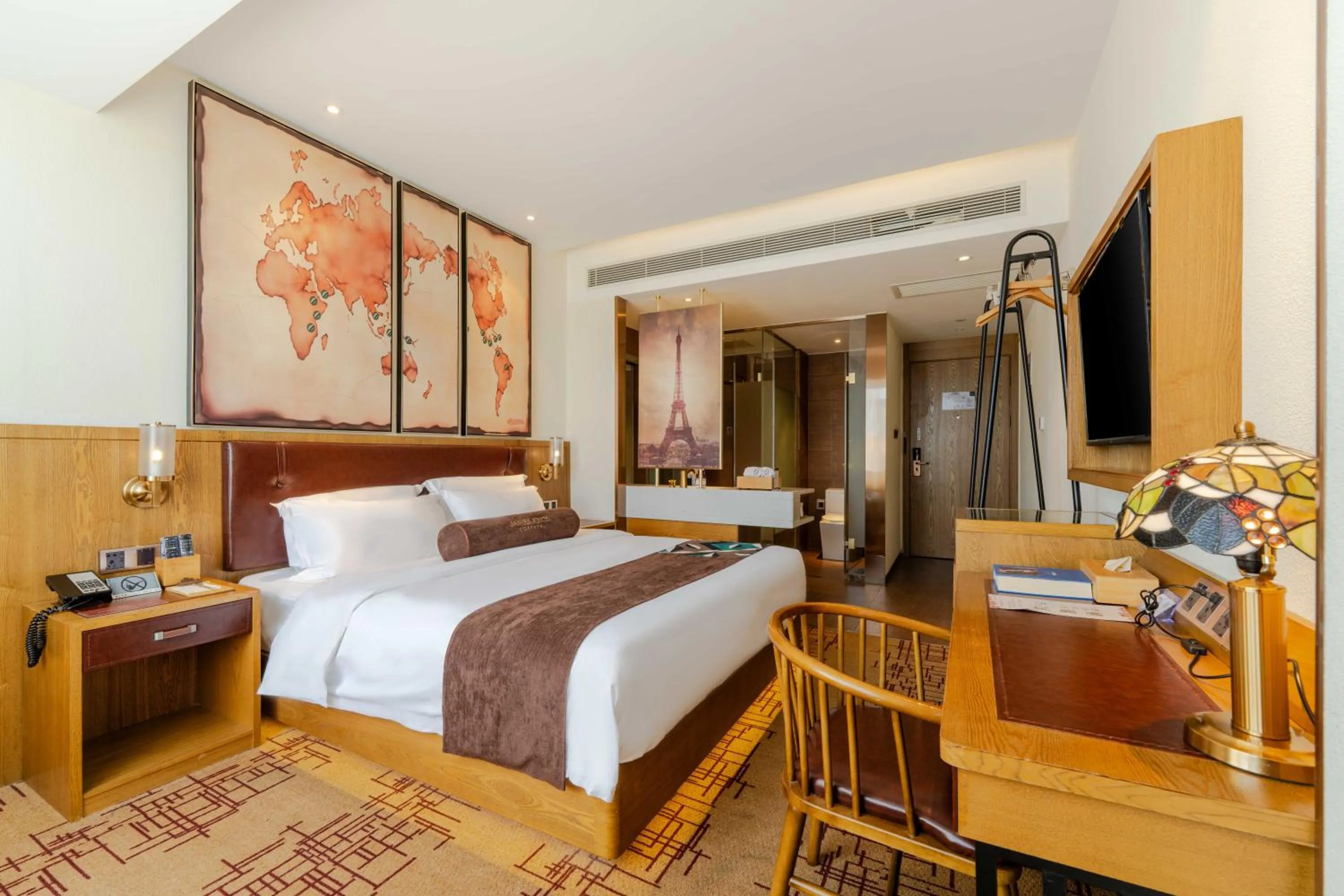 Bed in James Joyce Coffetel Beijing Yizhuang Development Zone Yicheng Times Square