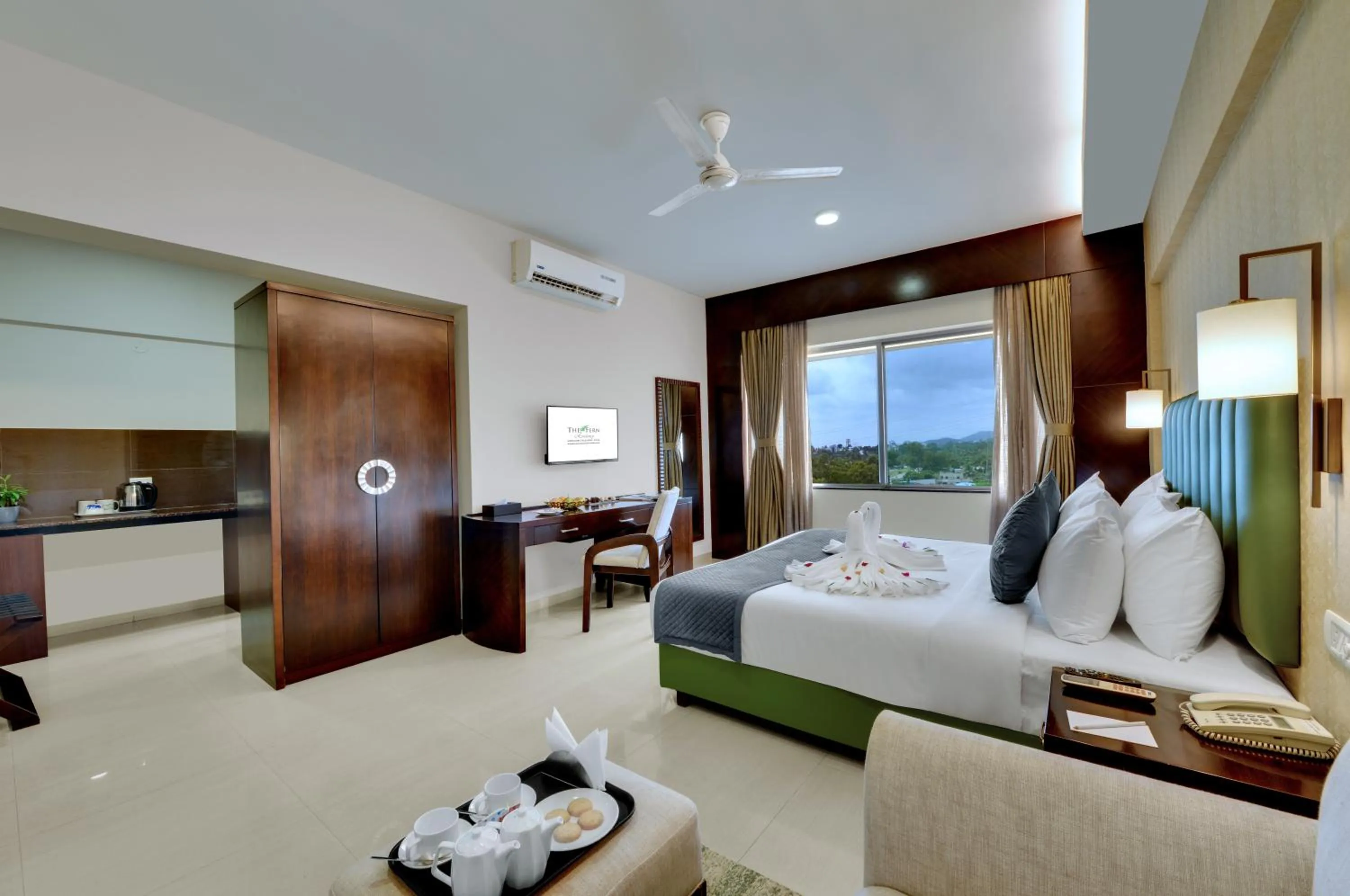 TV and multimedia, Bed in The Fern Residency, Vadgaon - Talegaon, Pune