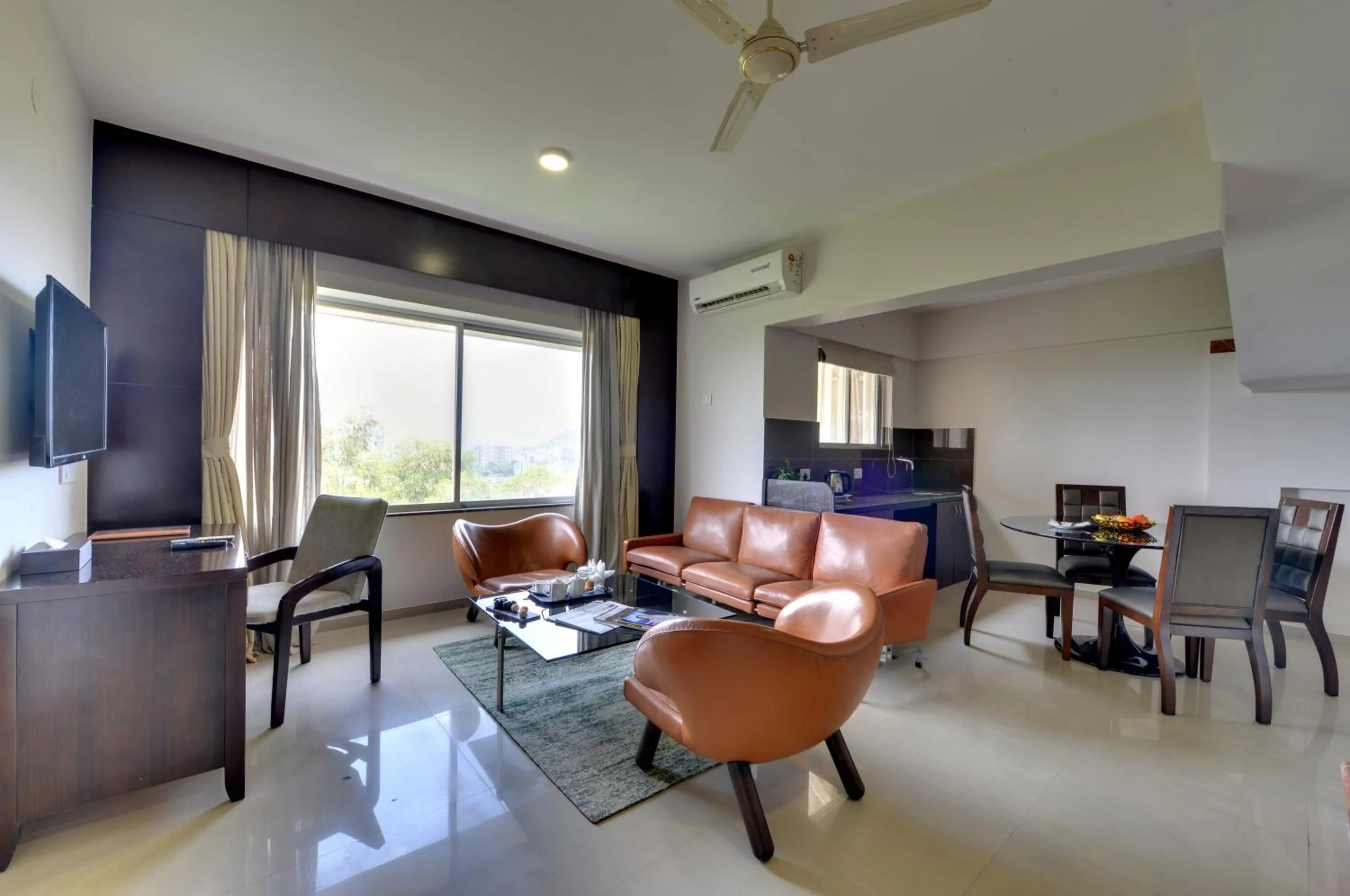 Living room in The Fern Residency, Vadgaon - Talegaon, Pune