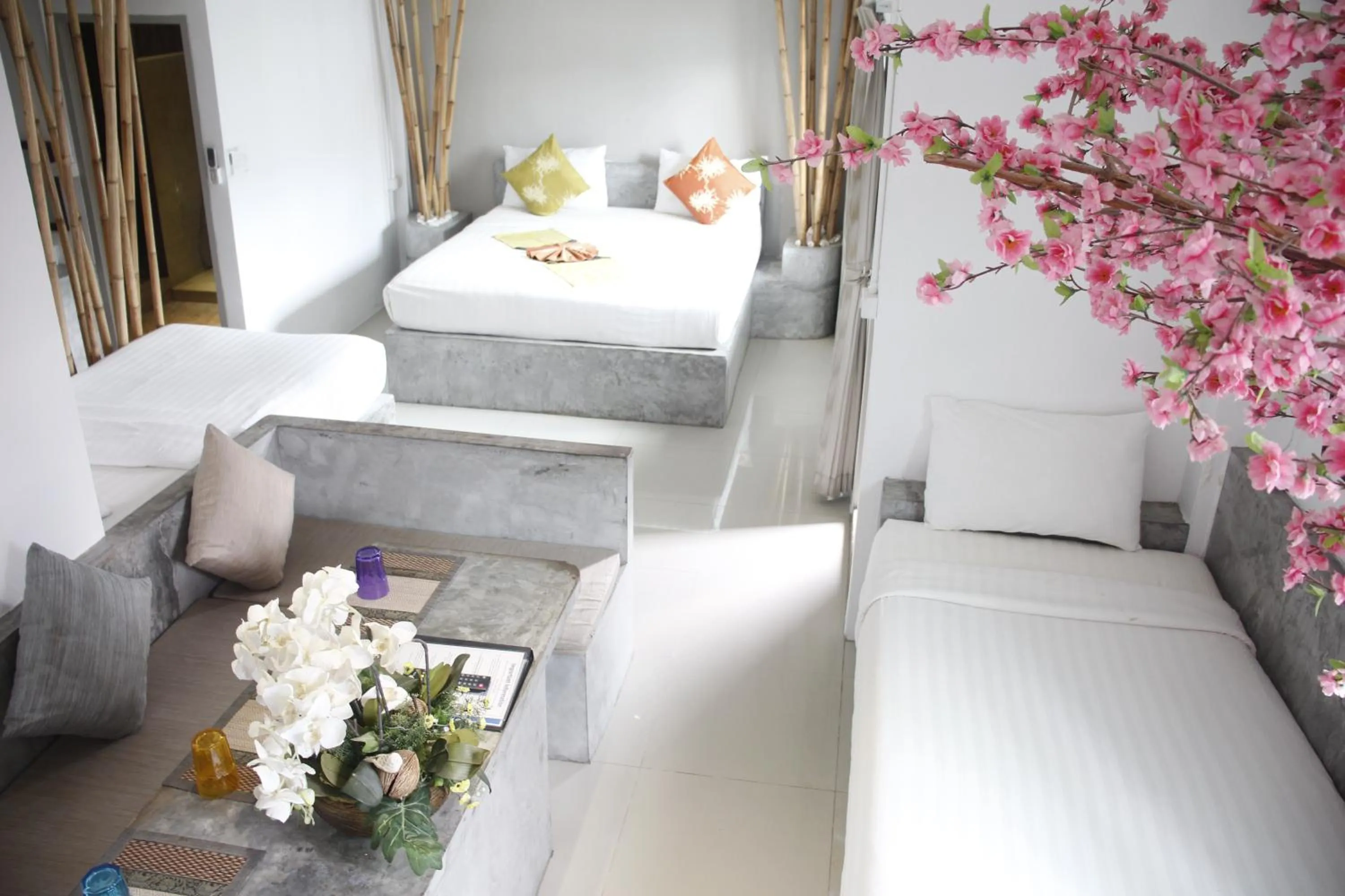 Bed in Samui Beach Residence Hotel