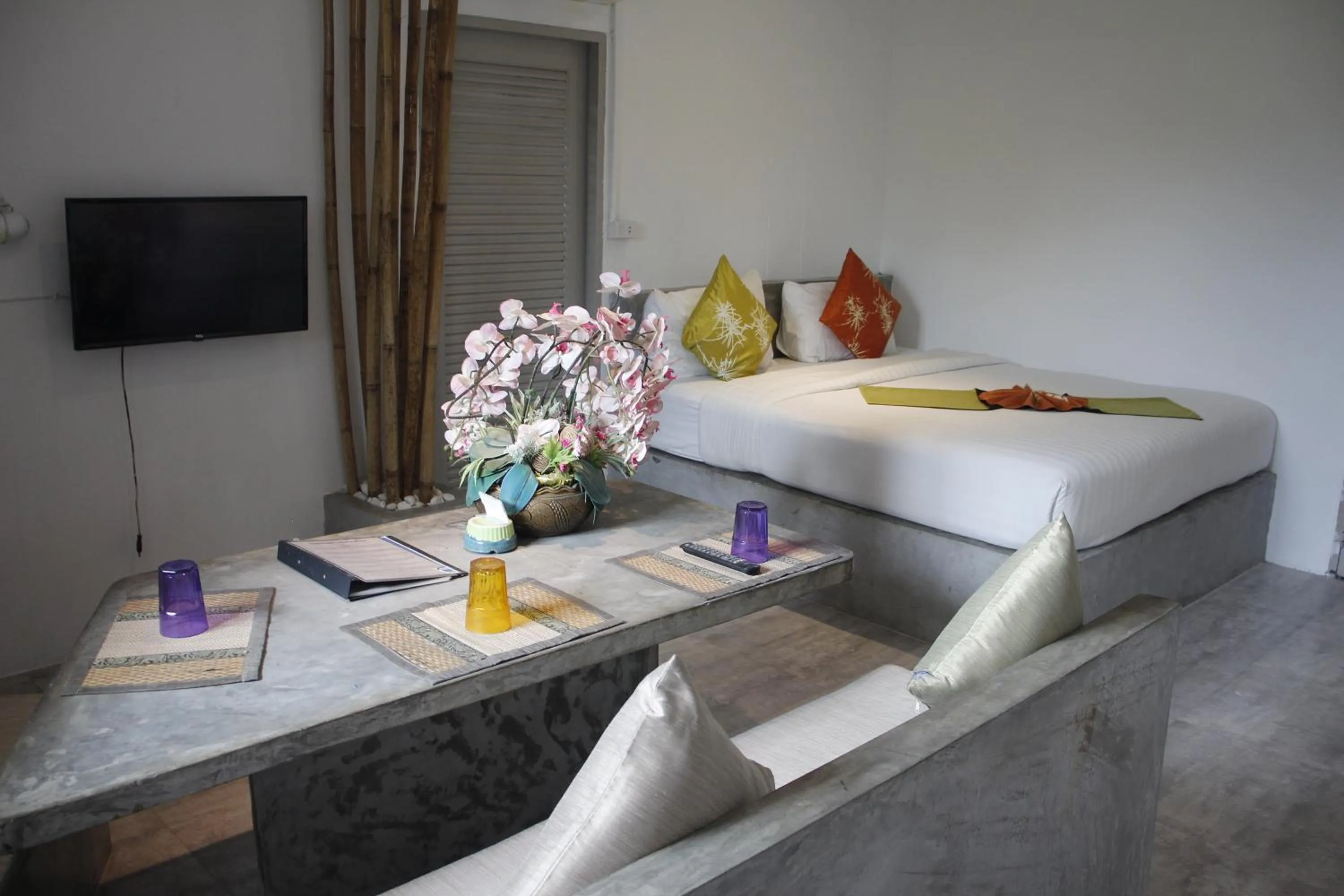 Bed in Samui Beach Residence Hotel