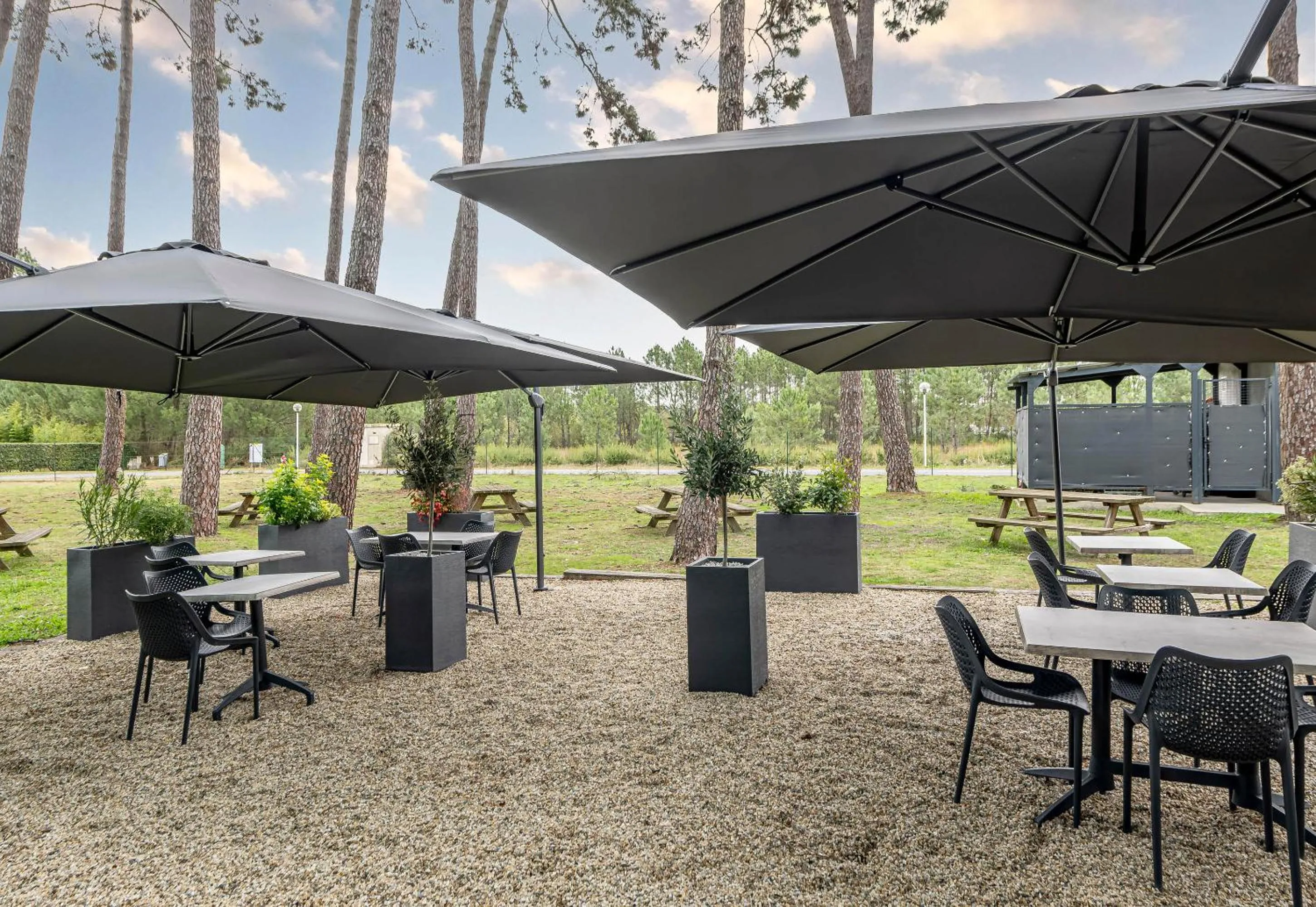 Patio in B&B HOTEL Arcachon Gujan-Mestras