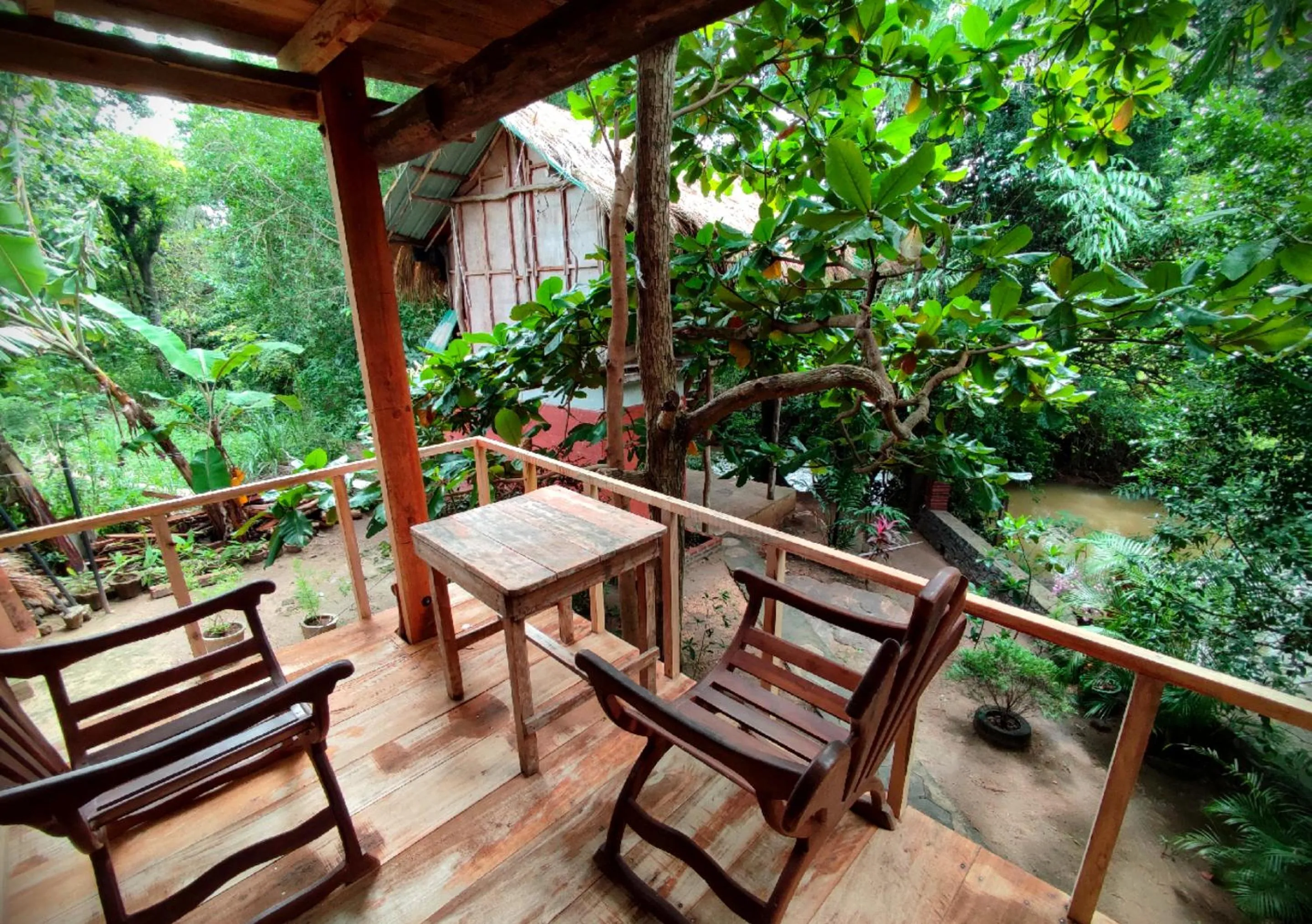 Patio in Sigiriya River Side Villa