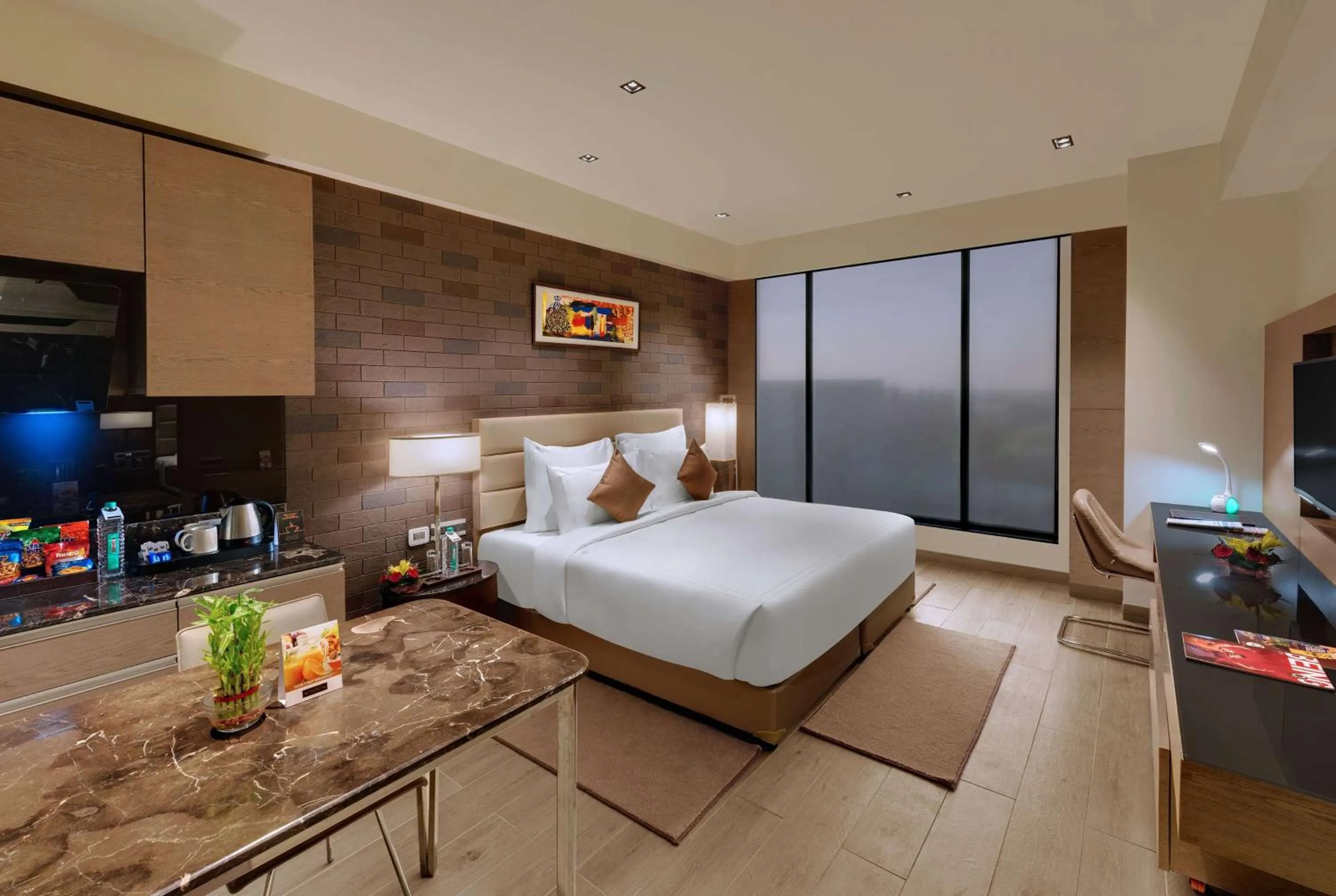 Photo of the whole room, Bed in Wyndham Ahmedabad Shela
