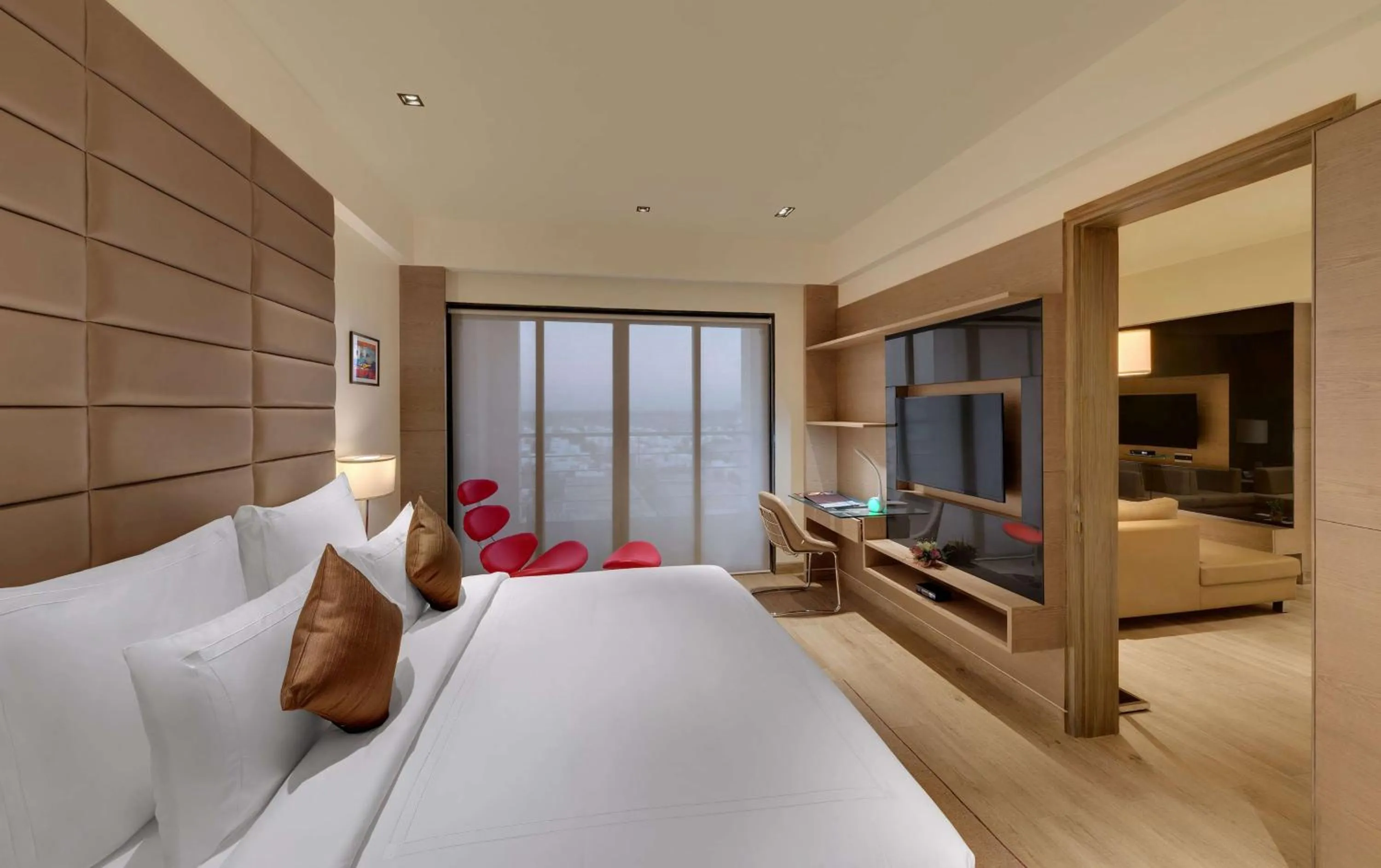 Photo of the whole room, Bed in Wyndham Ahmedabad Shela