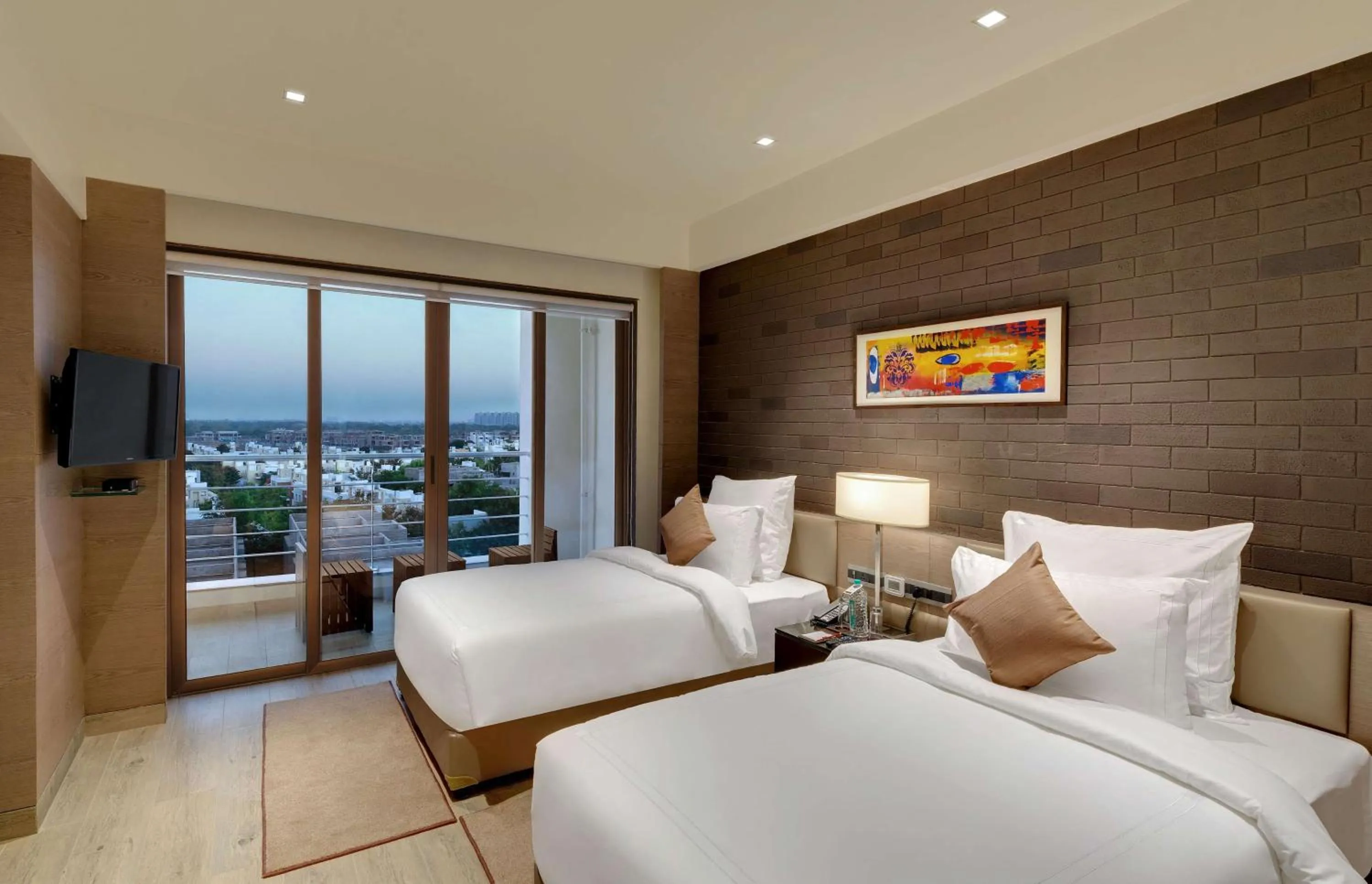 Photo of the whole room, Bed in Wyndham Ahmedabad Shela