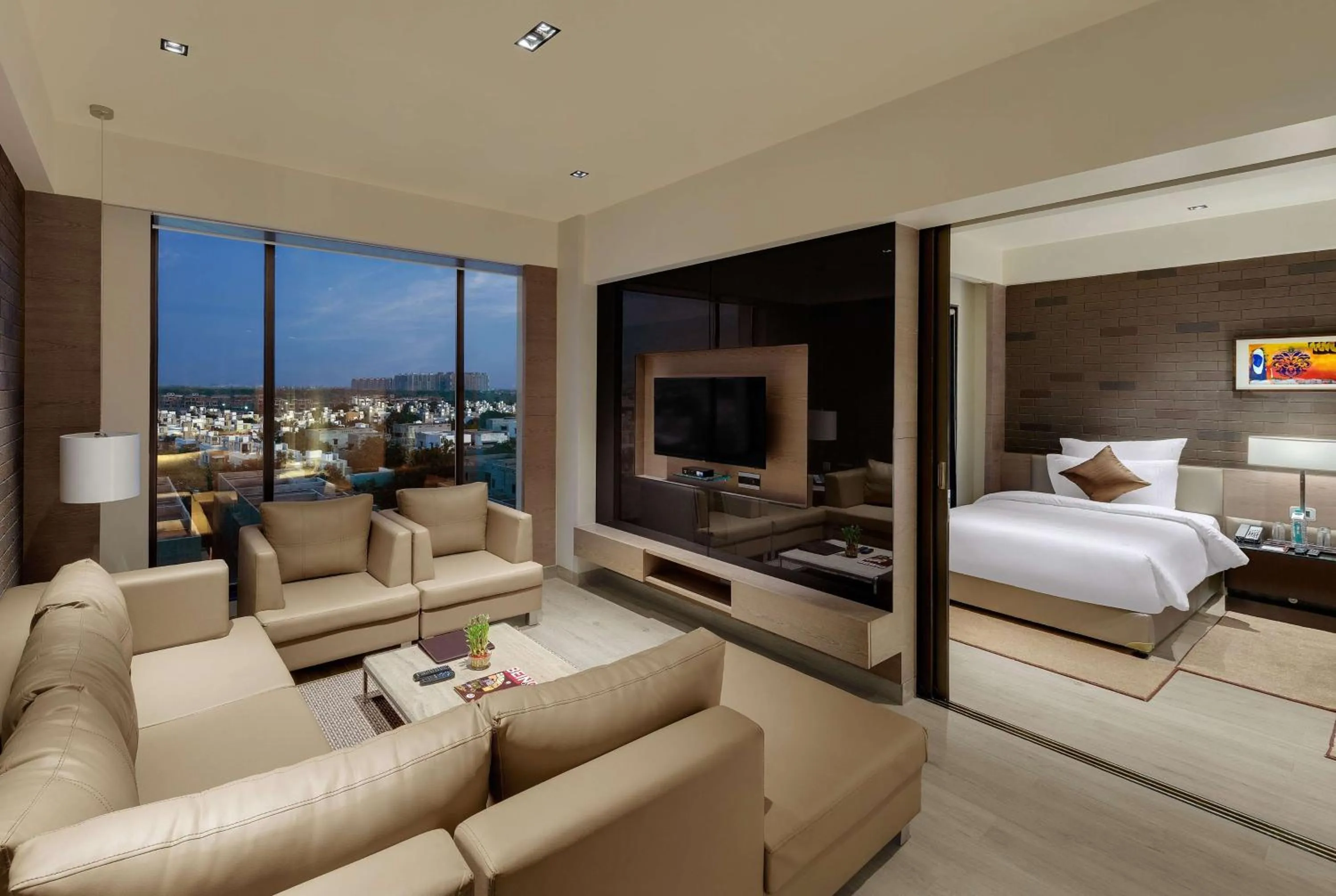 Photo of the whole room, Bed in Wyndham Ahmedabad Shela