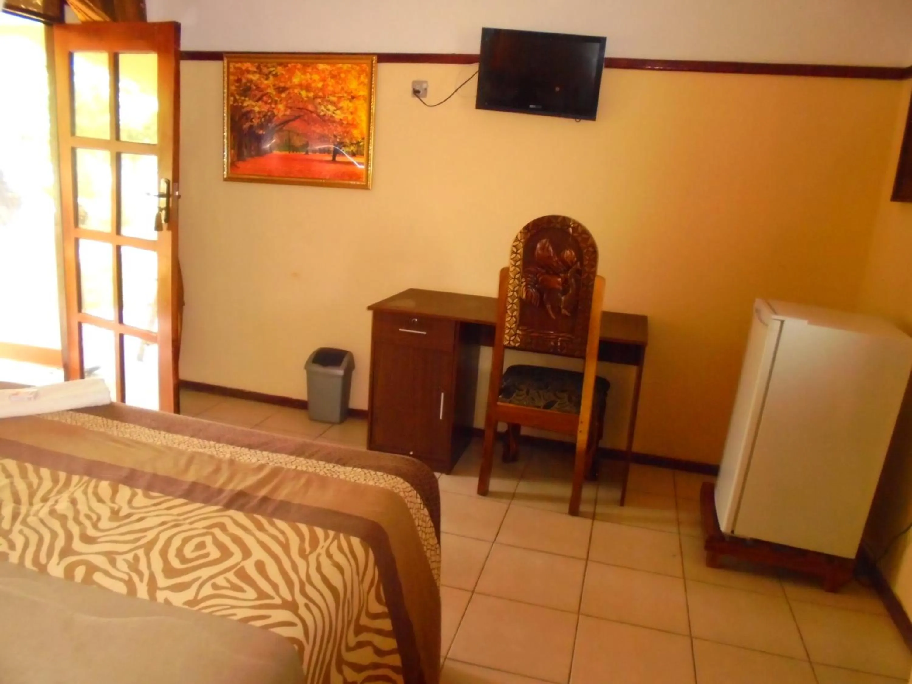 Bedroom, Bed in White Rose Lodge