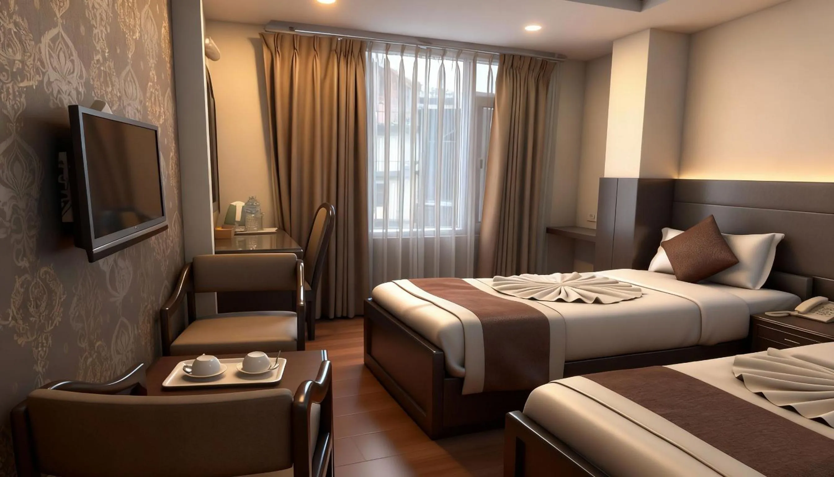 Bedroom, Bed in Hotel Tenki Kathmandu