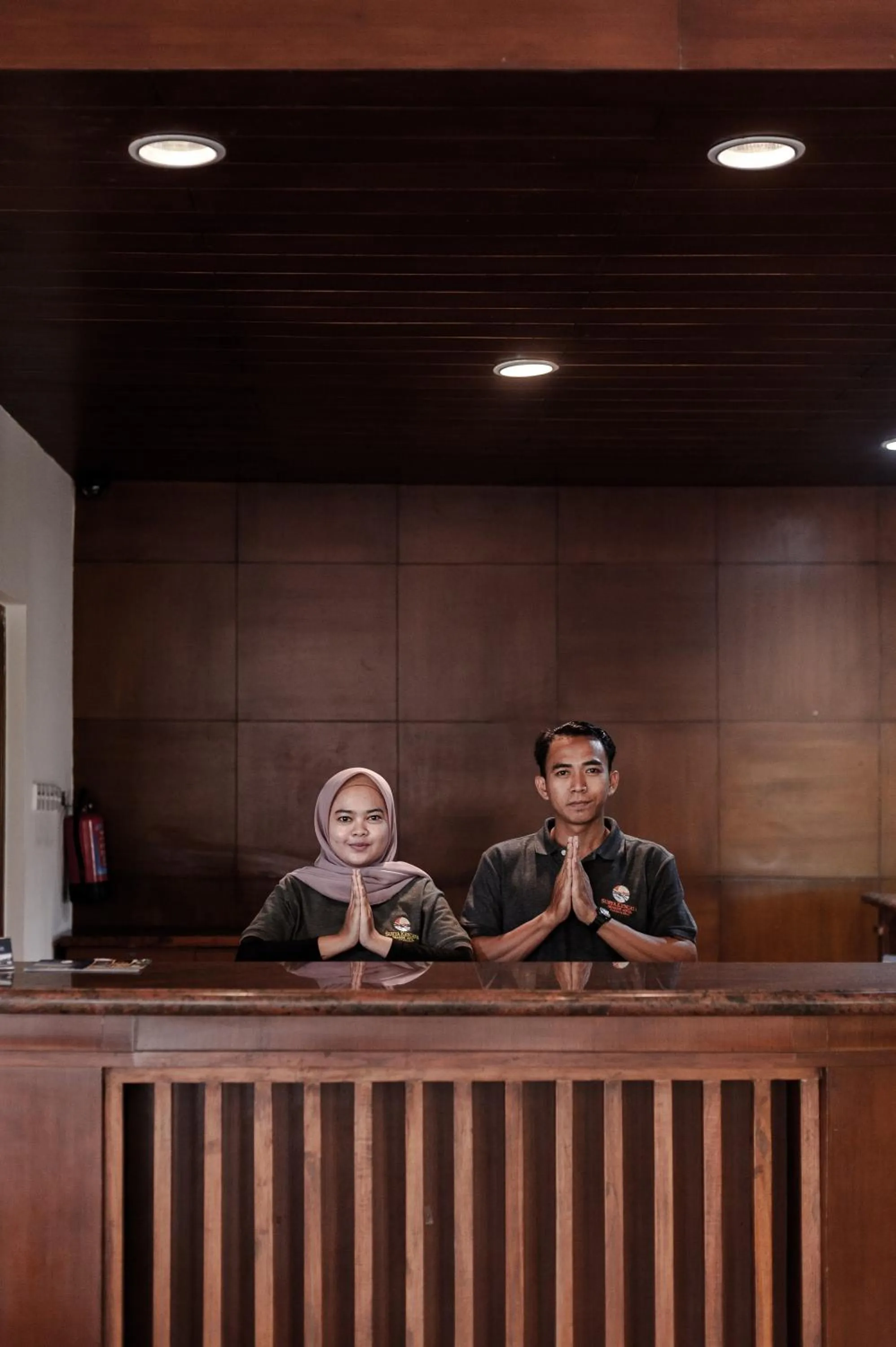 Lobby or reception in Surya Kencana Seaside Hotel