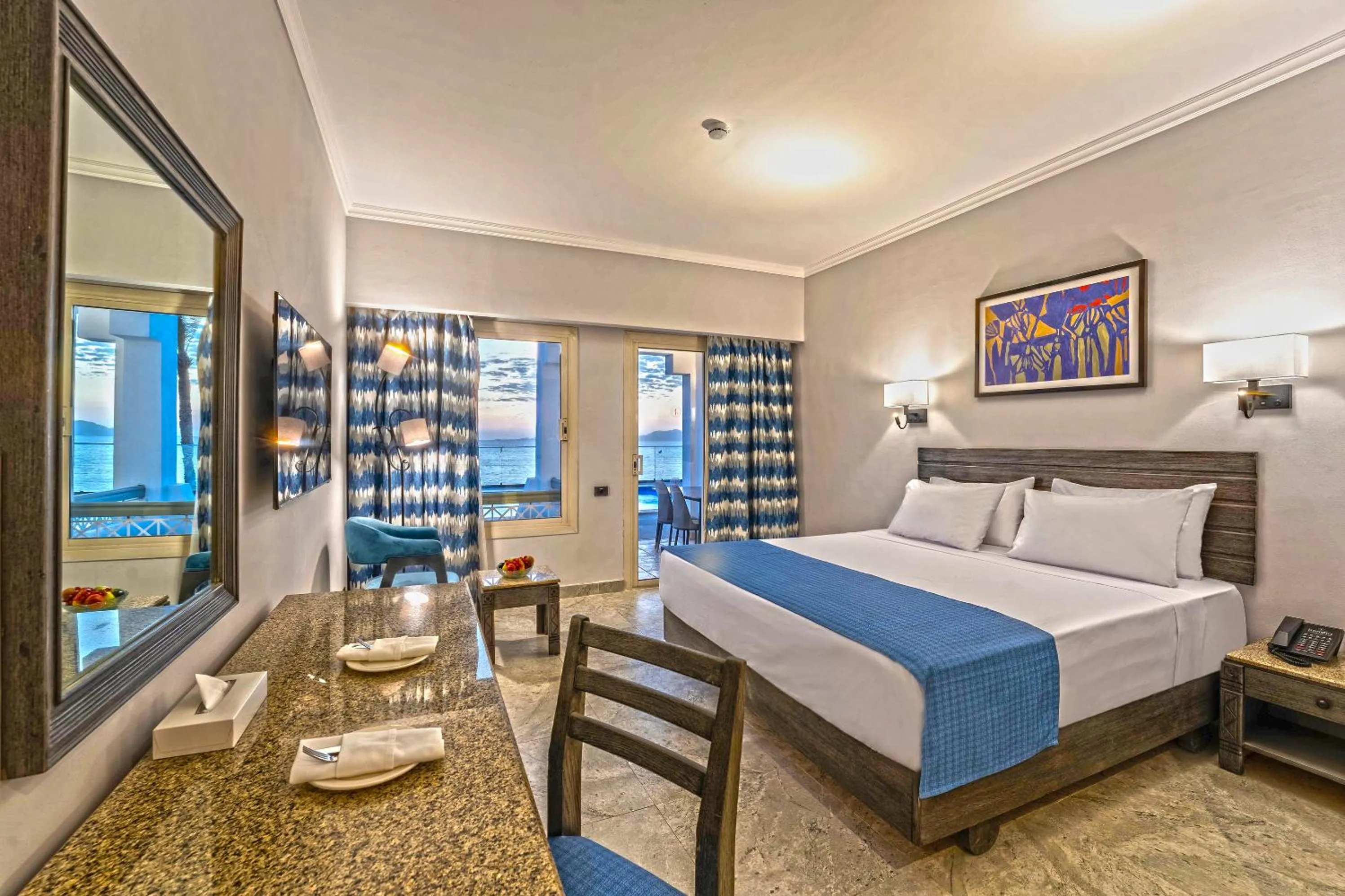 Bedroom, Bed in Invidia Coral Beach Tiran