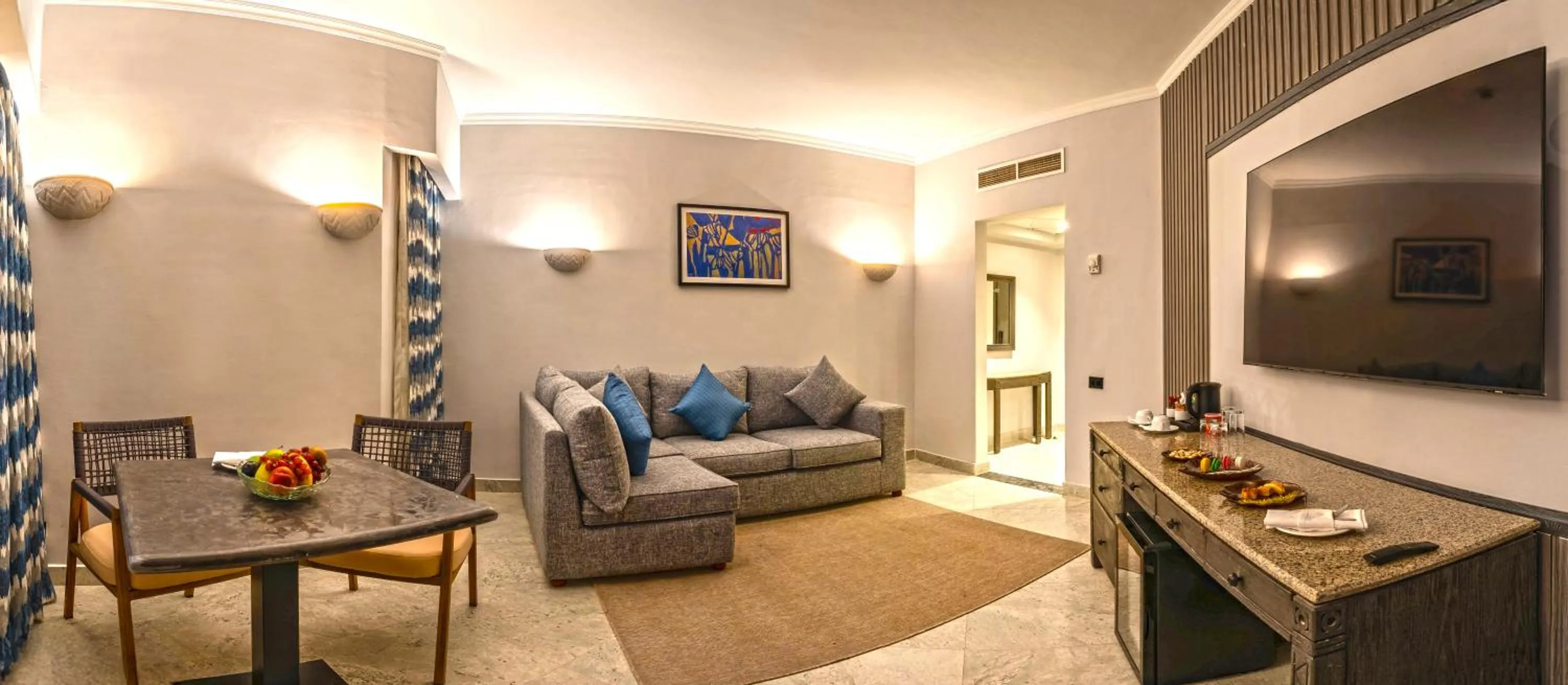 Seating area in Invidia Coral Beach Tiran