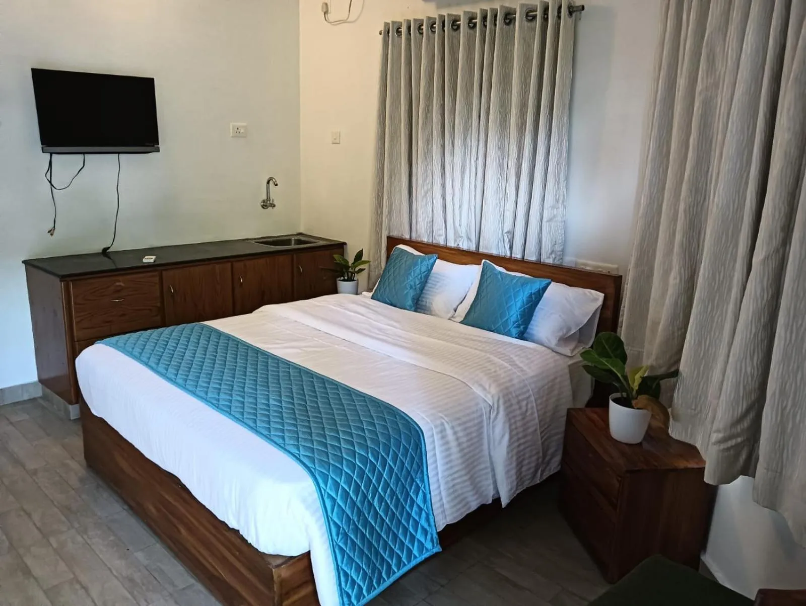 Bedroom, Bed in Om Villa