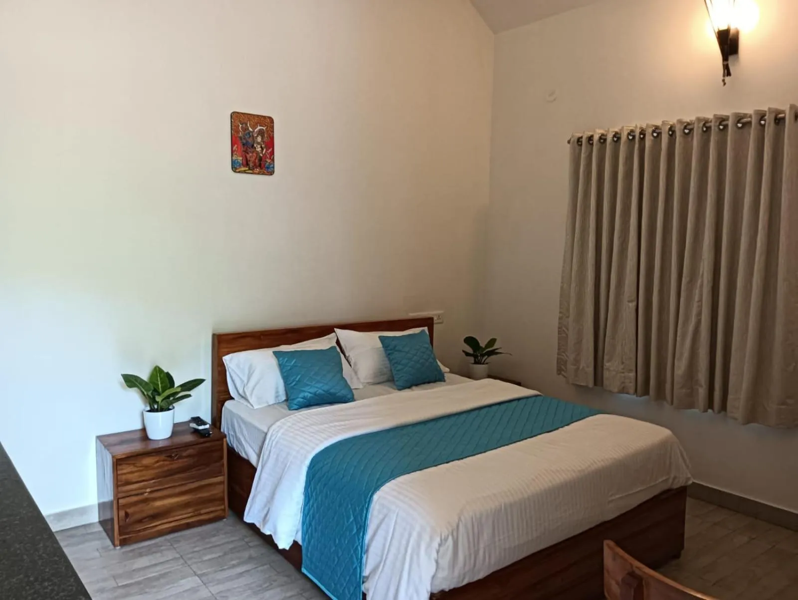 Bedroom, Bed in Om Villa