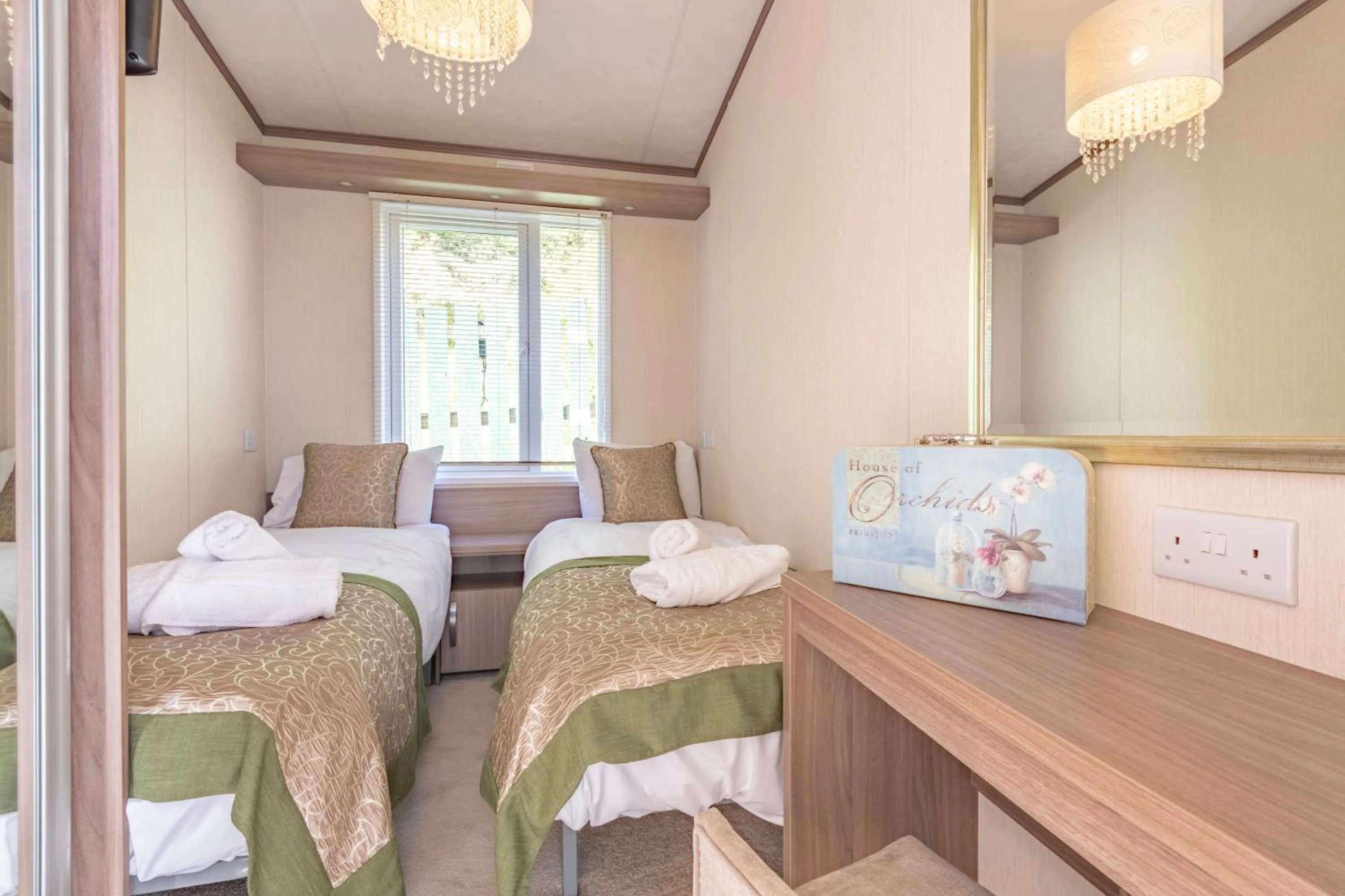 Bedroom, Bed in Tan Rallt Holiday Park & Spa