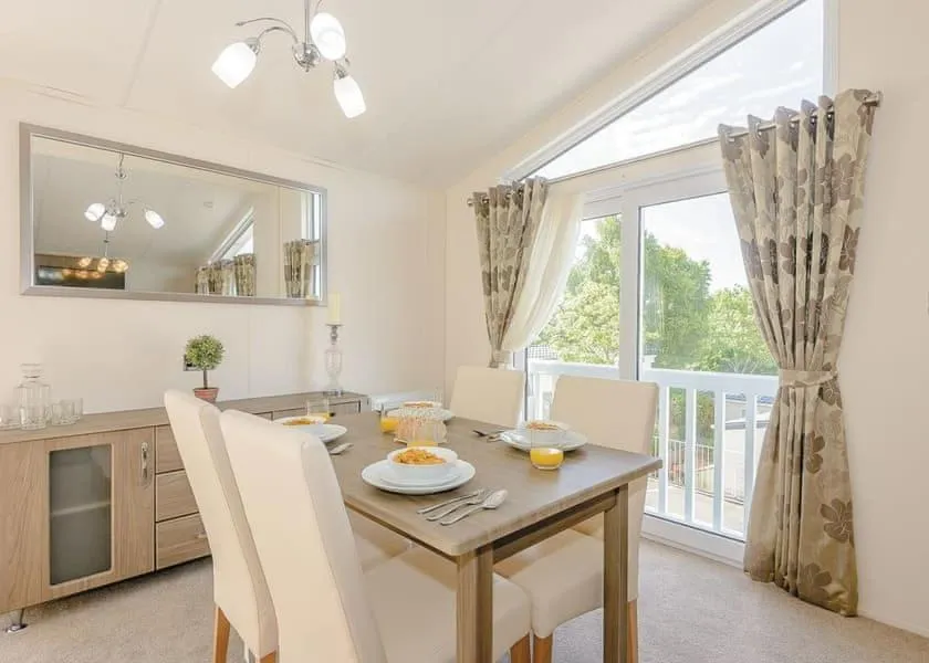 Dining area in Tan Rallt Holiday Park & Spa