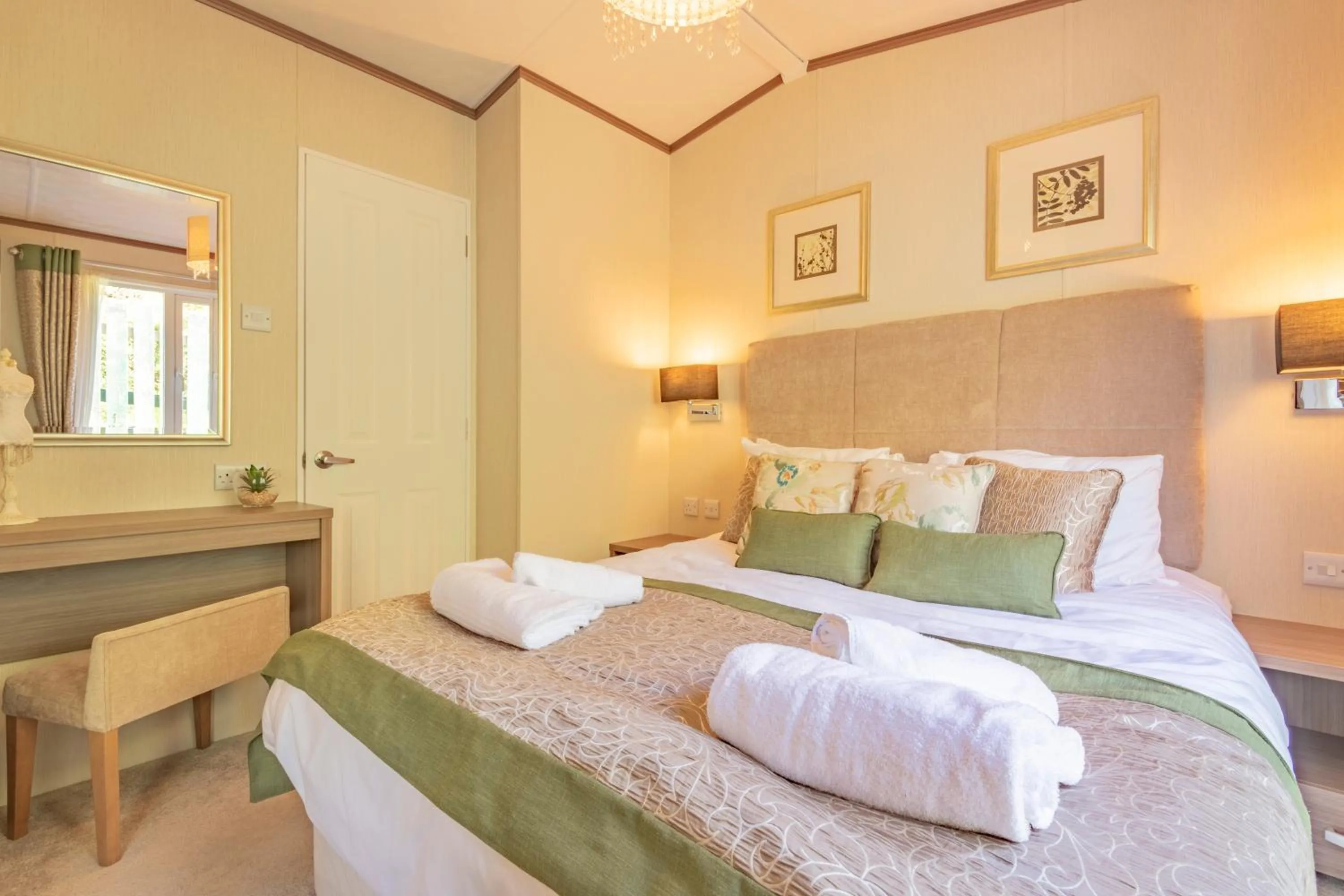 Bedroom, Bed in Tan Rallt Holiday Park & Spa