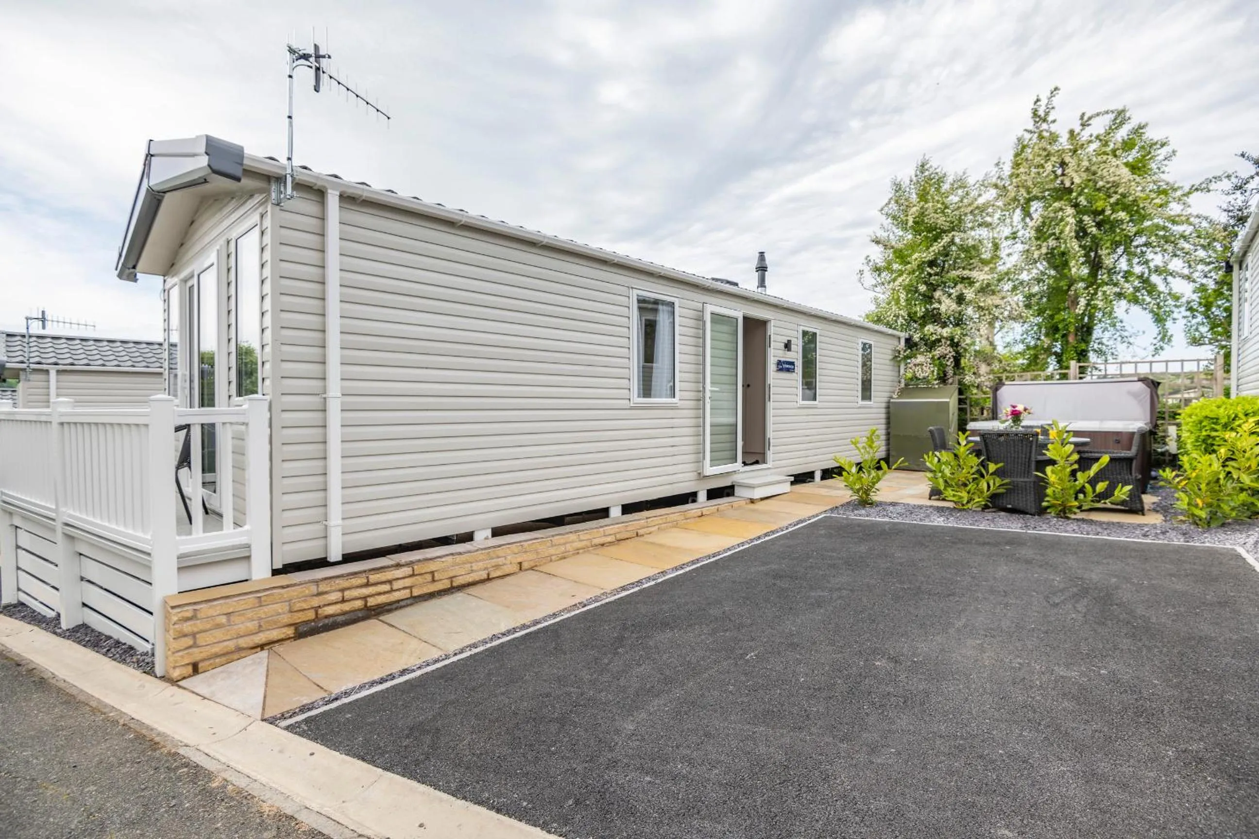 Patio in Tan Rallt Holiday Park & Spa