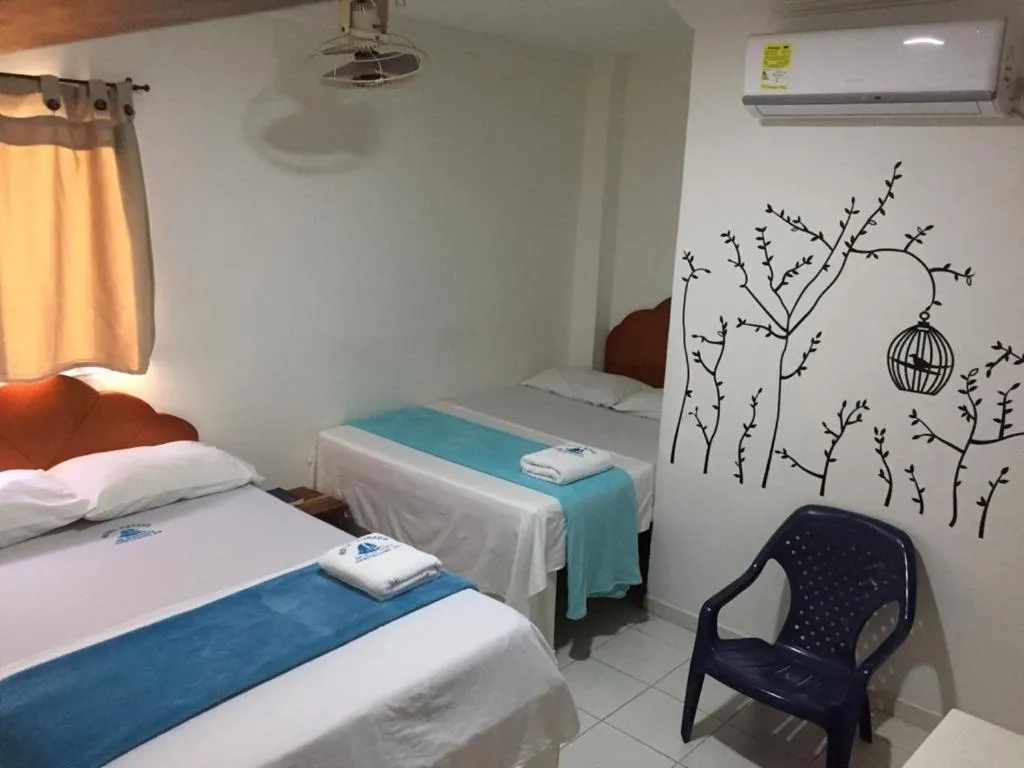 Bed in Hotel Monaco De Riohacha